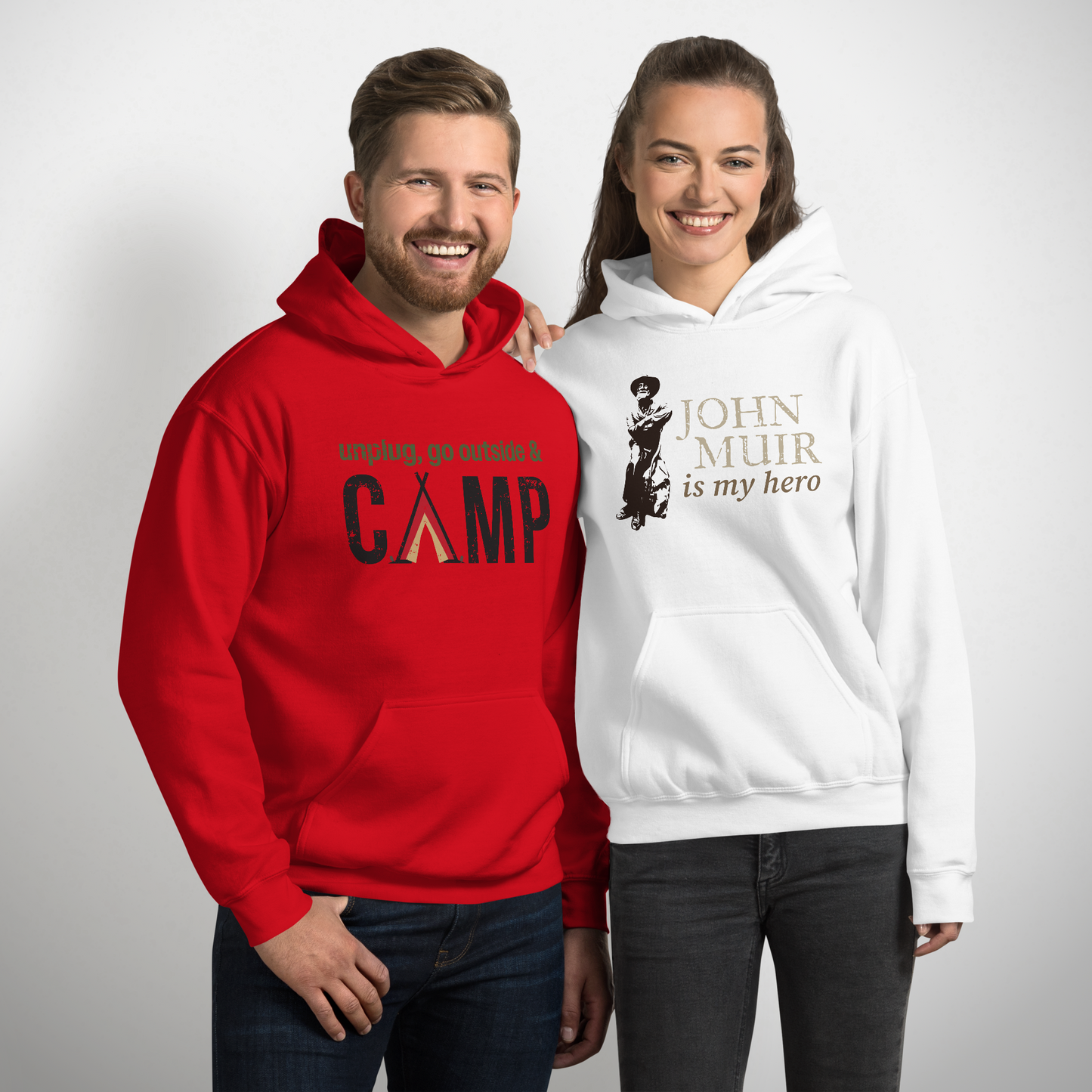 Unplug, Go Outside, & Camp • Everyday Hoodie
