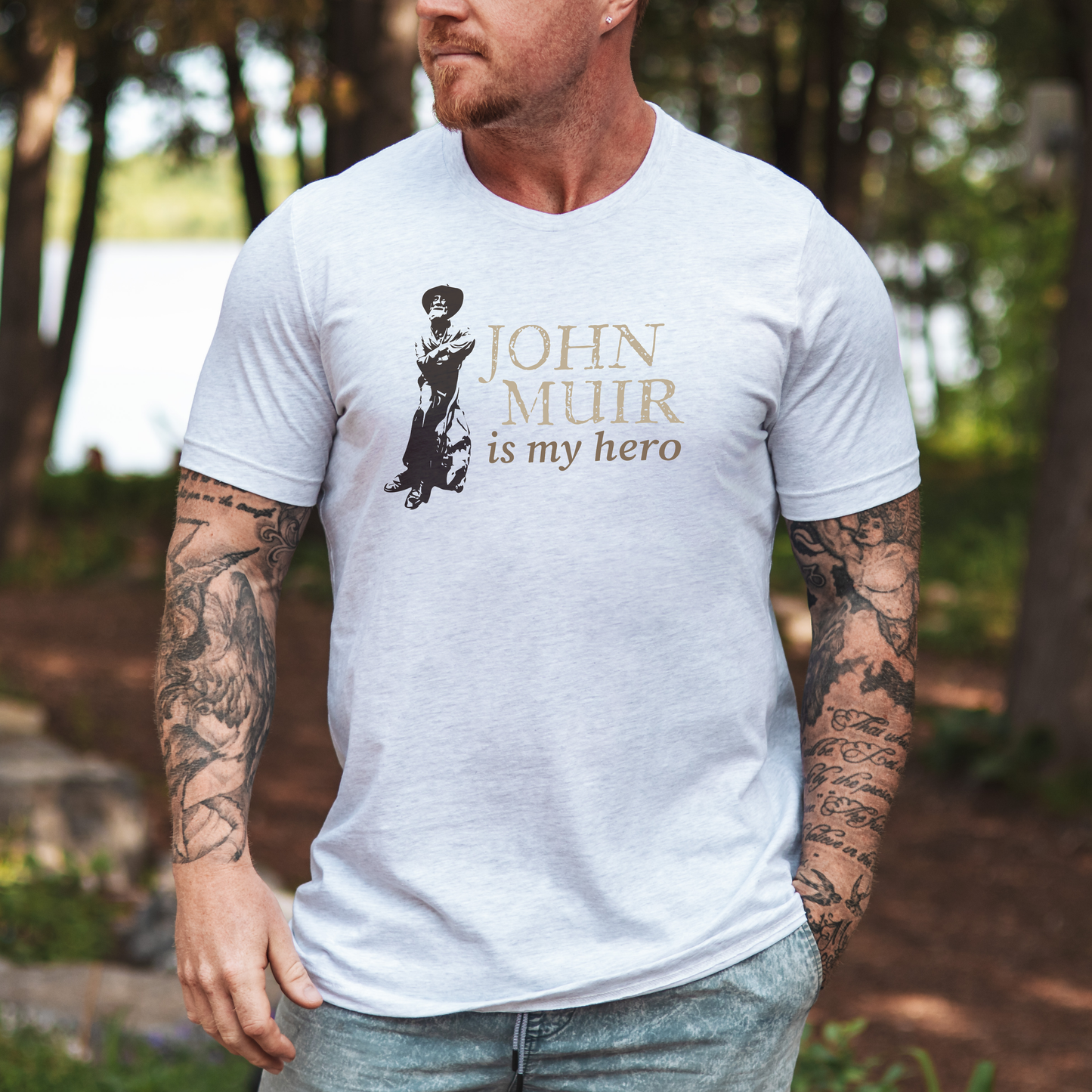 John Muir is my hero • Short Sleeve Jersey T-Shirt
