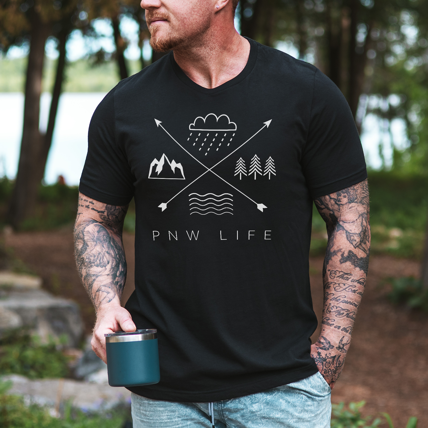 PNW LIFE • Short Sleeve Jersey T-Shirt