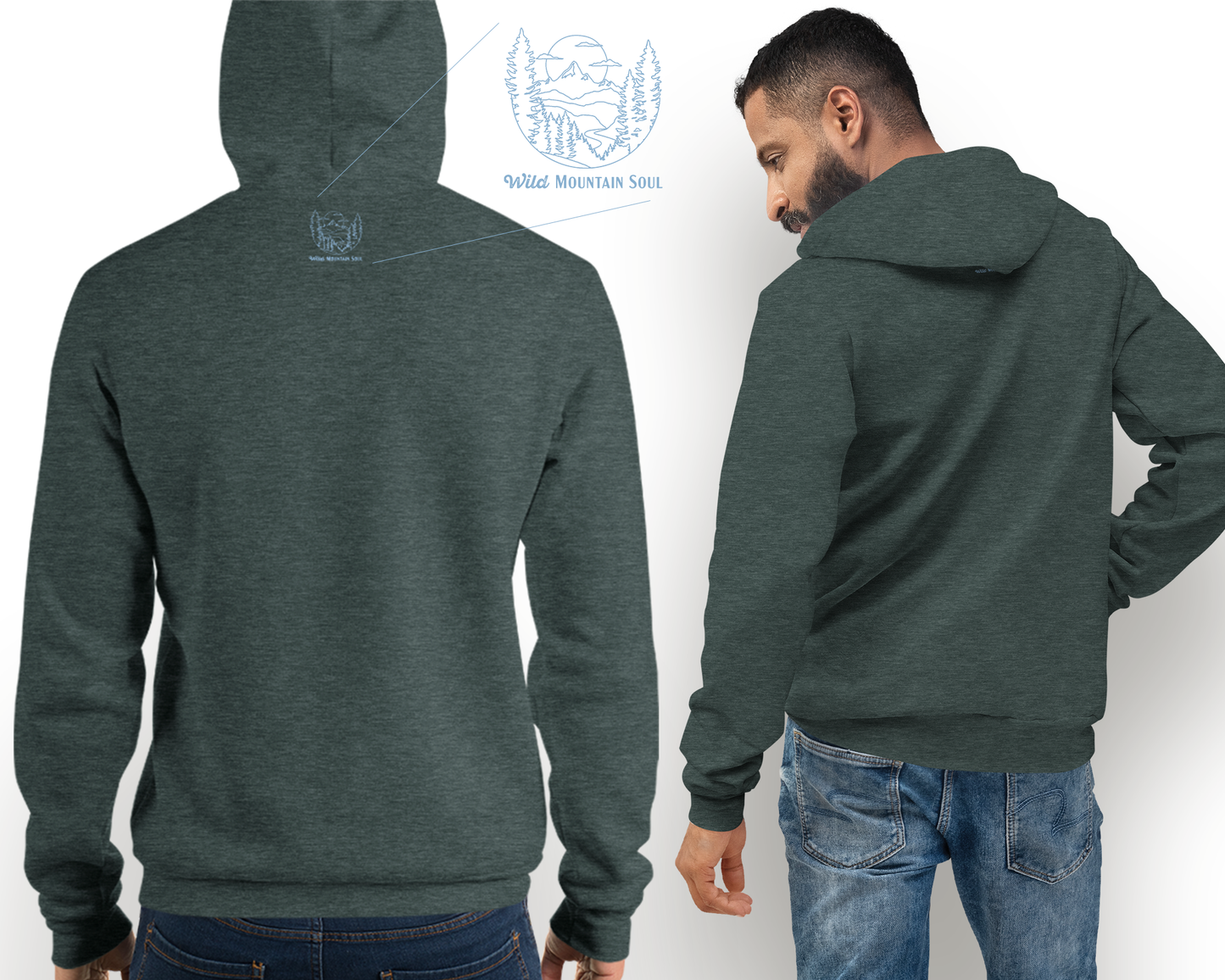 Rain is my favorite mood • Fleece Pullover Hoodie