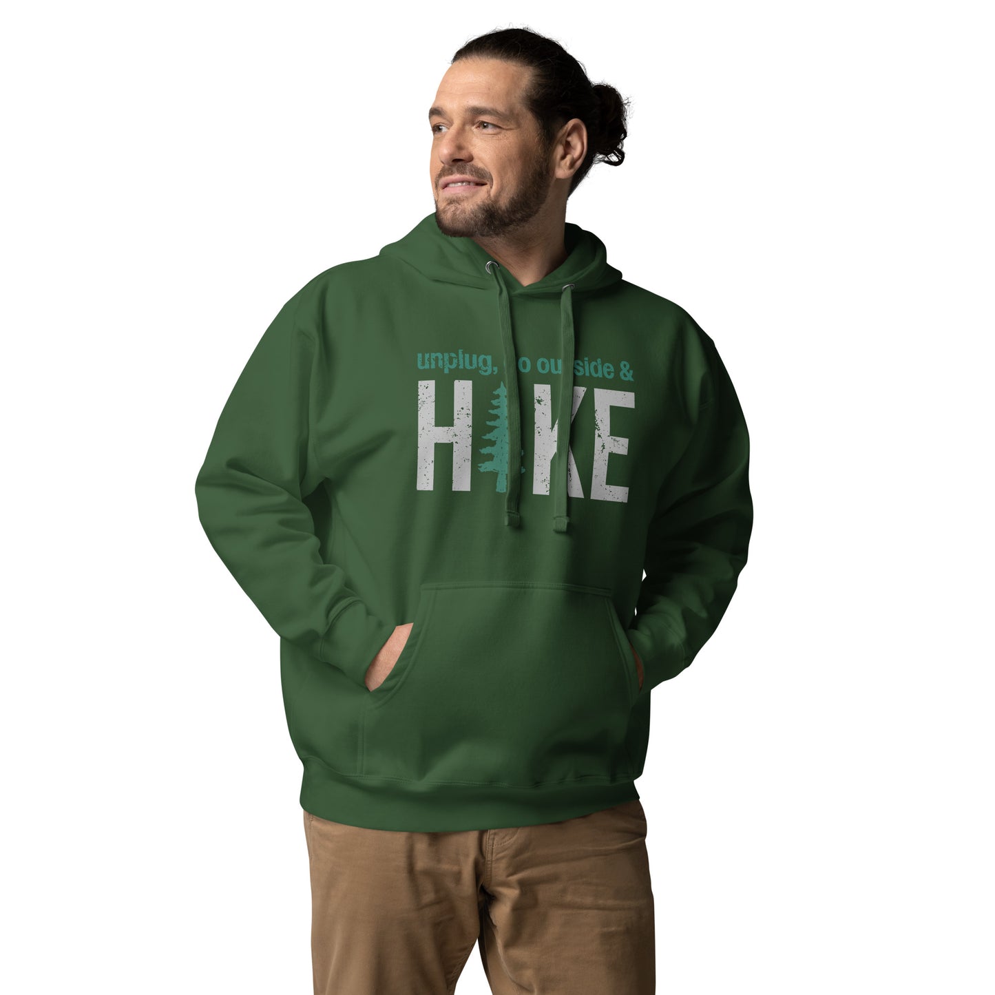 Unplug, Go Outside, & Hike • Premium Hoodie