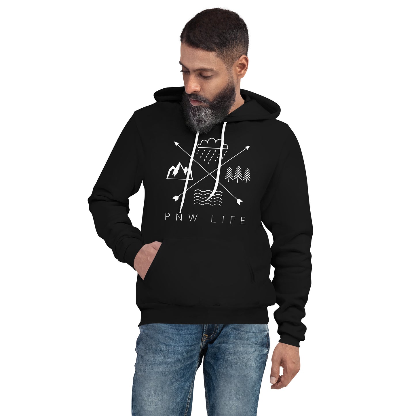 PNW LIFE • Fleece Pullover Hoodie