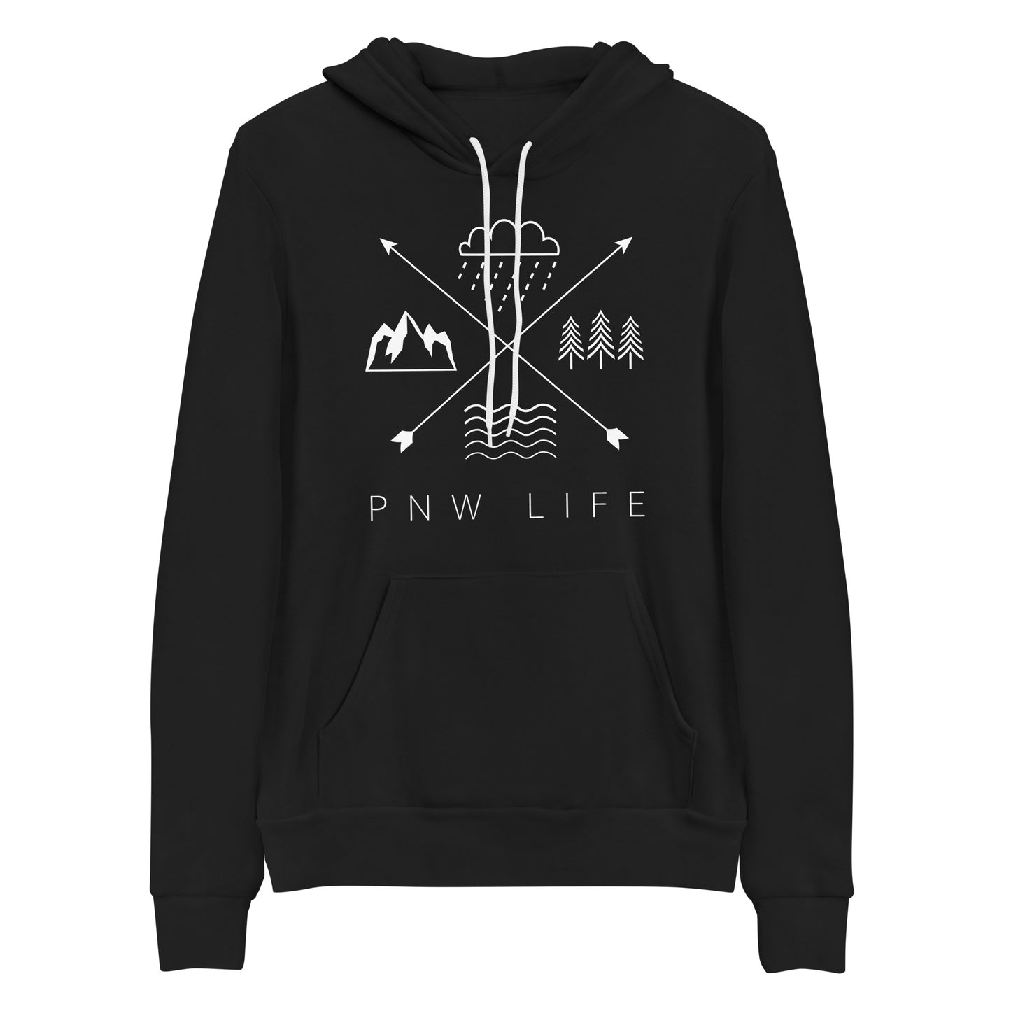 PNW LIFE • Fleece Pullover Hoodie