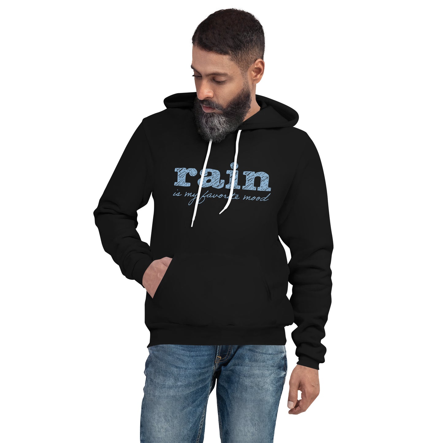 Rain is my favorite mood • Fleece Pullover Hoodie