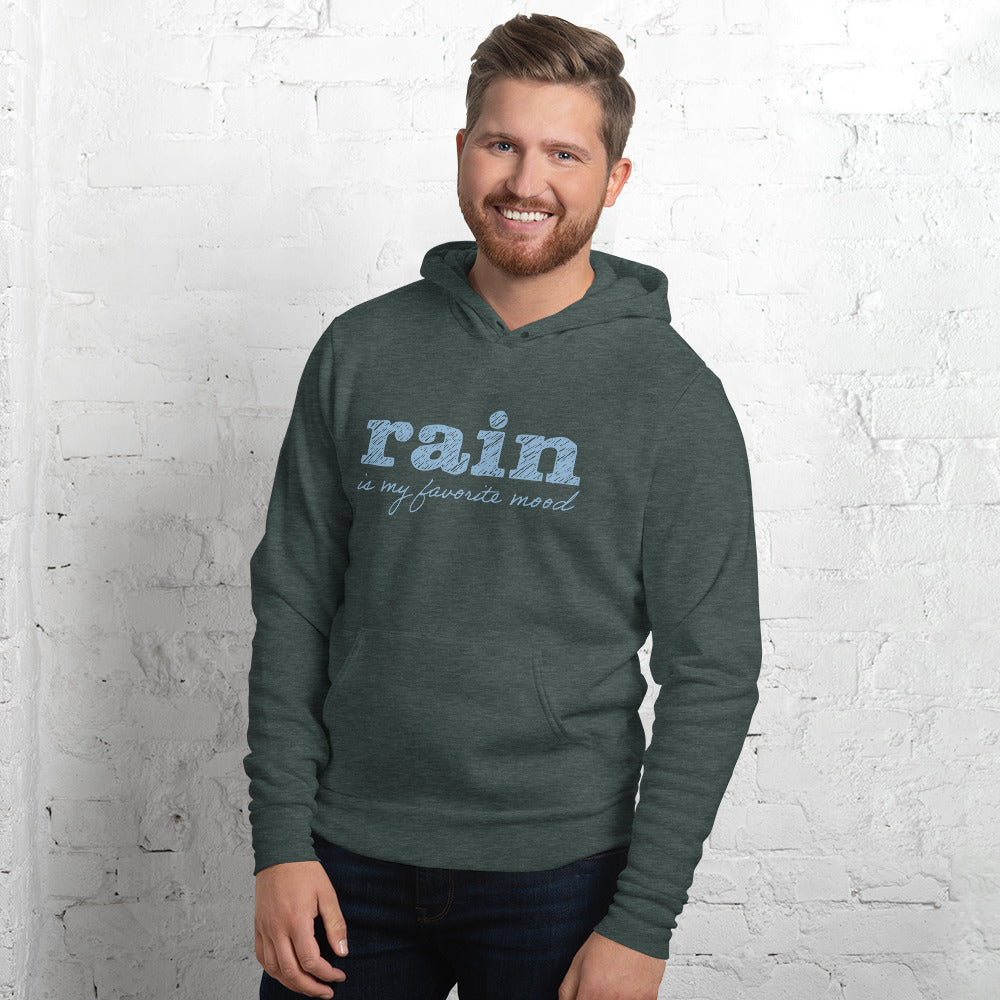 Rain is my favorite mood • Fleece Pullover Hoodie
