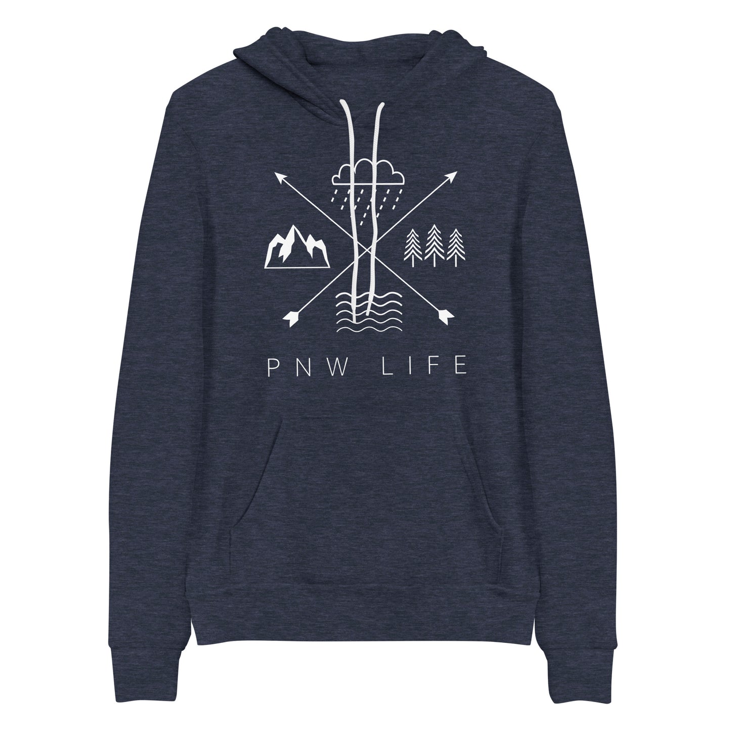 PNW LIFE • Fleece Pullover Hoodie