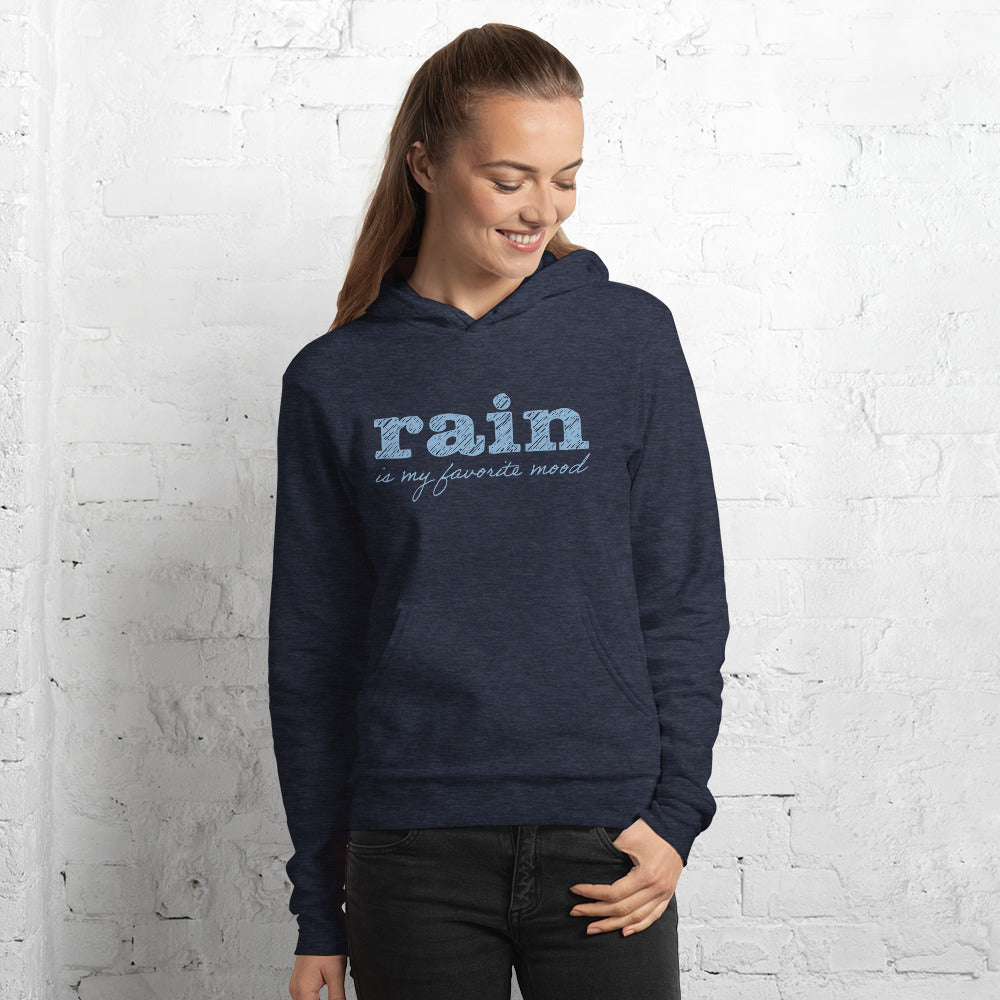 Rain is my favorite mood • Fleece Pullover Hoodie