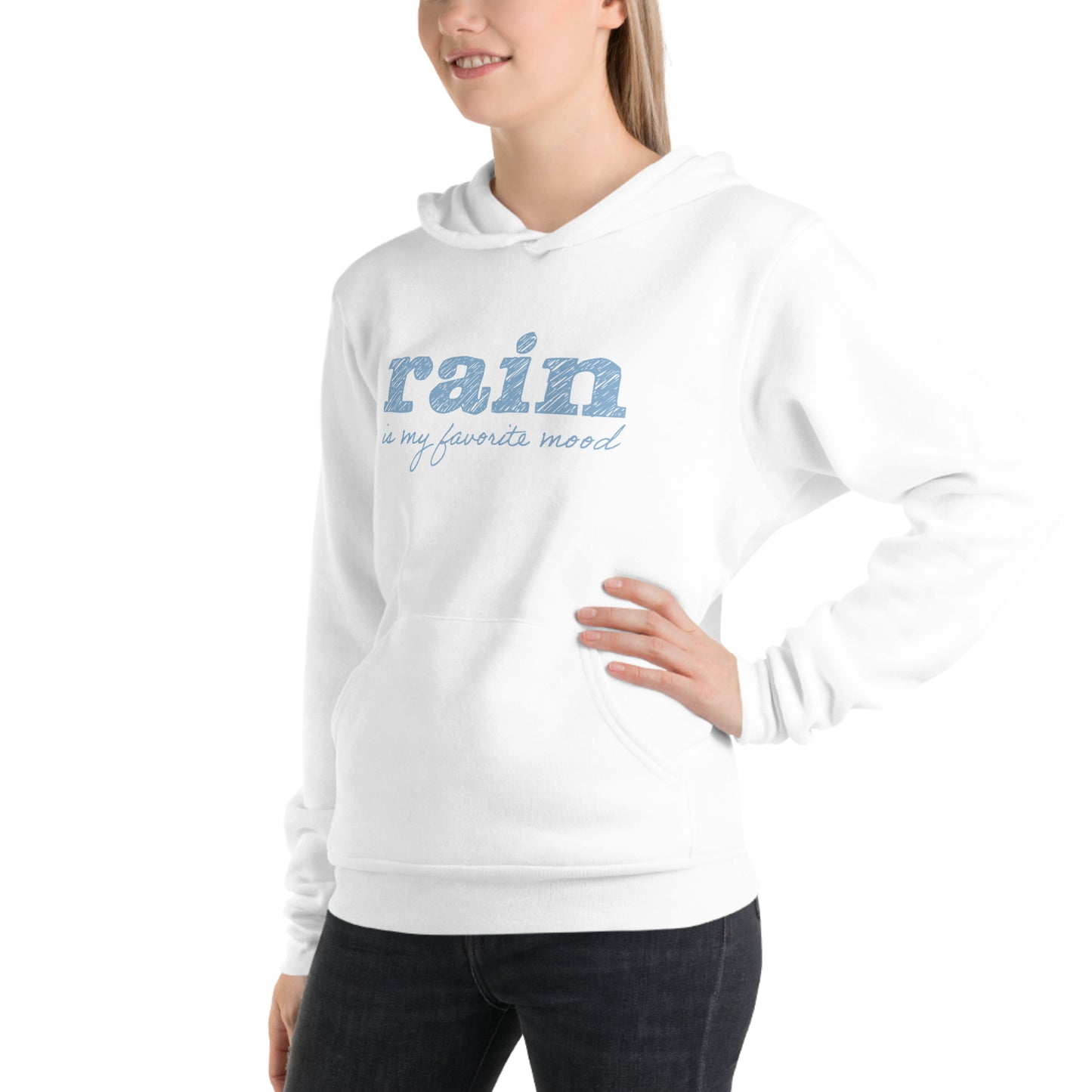 Rain is my favorite mood • Fleece Pullover Hoodie