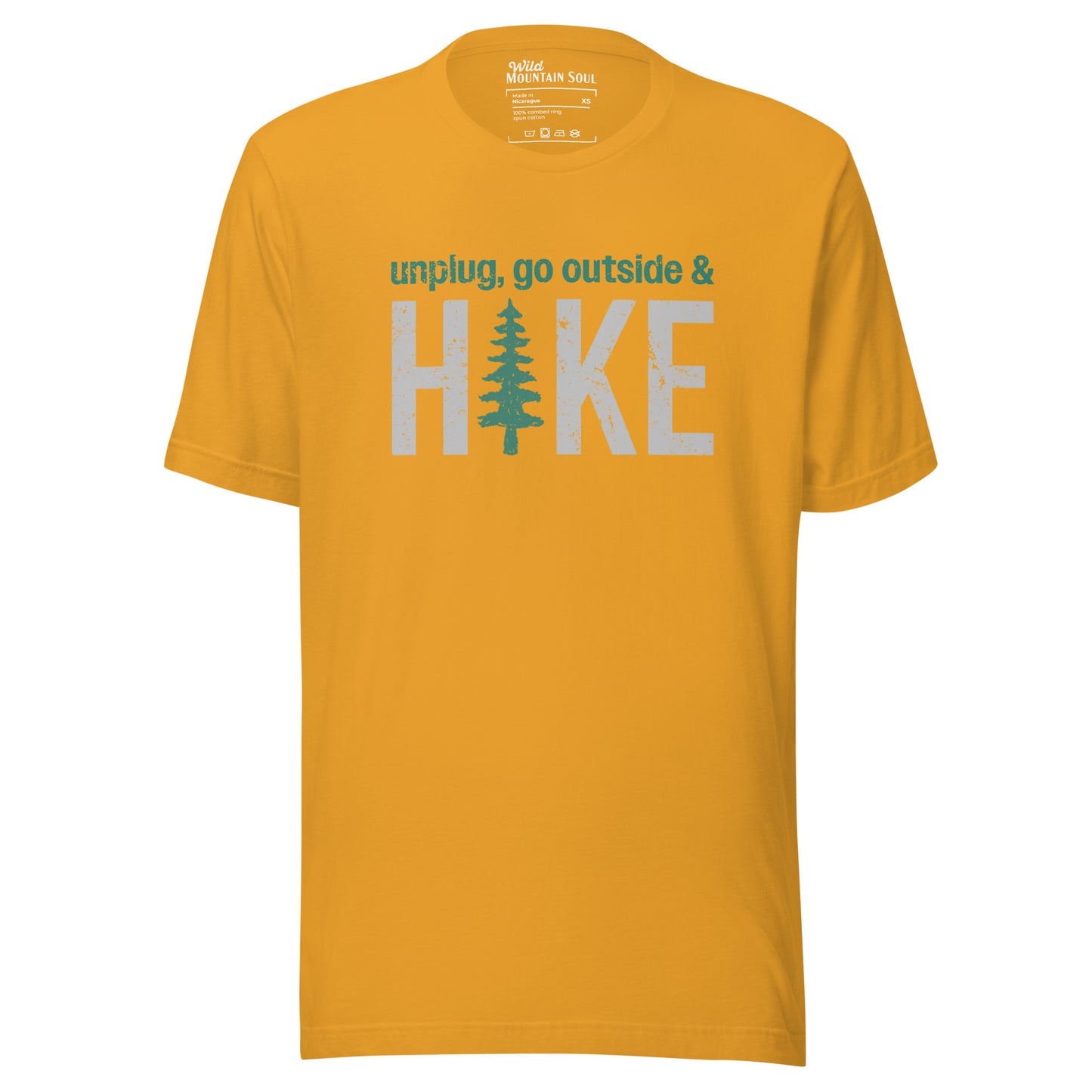 Unplug, Go Outside, & Hike • Short Sleeve Jersey T-Shirt