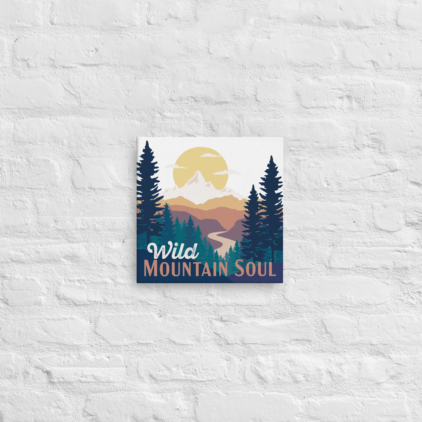 Wild Mountain Soul • Square Canvas