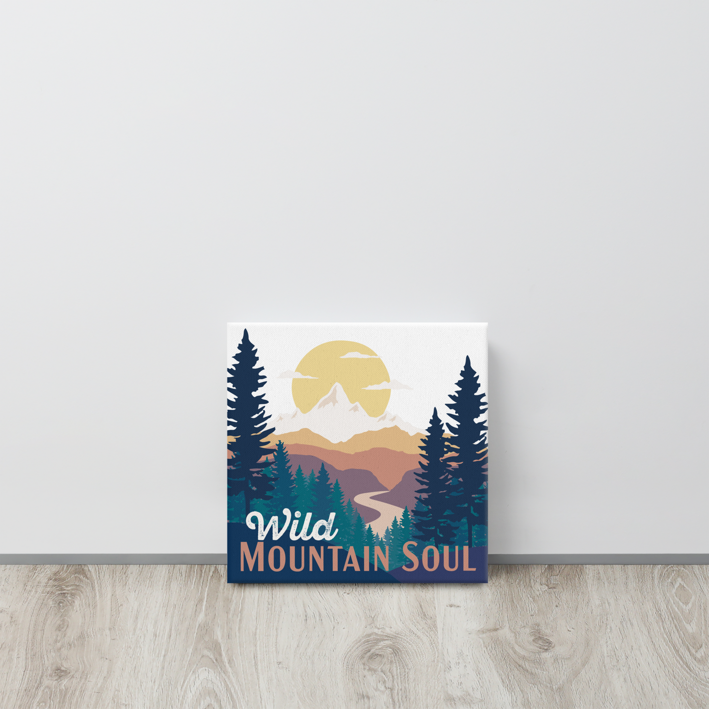 Wild Mountain Soul • Square Canvas