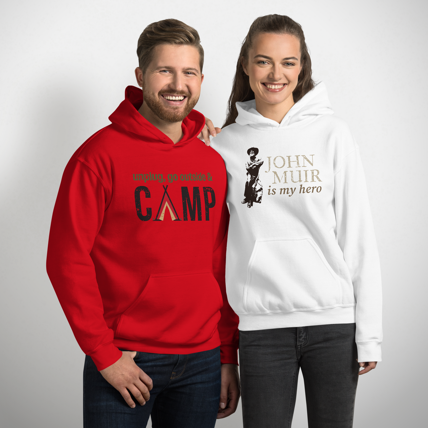 Unplug, Go Outside, & Camp • Heavyweight Hoodie