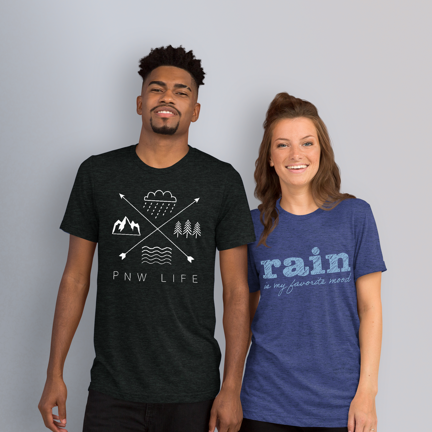 Rain is my favorite mood • Tri-Blend Short Sleeve T-Shirt