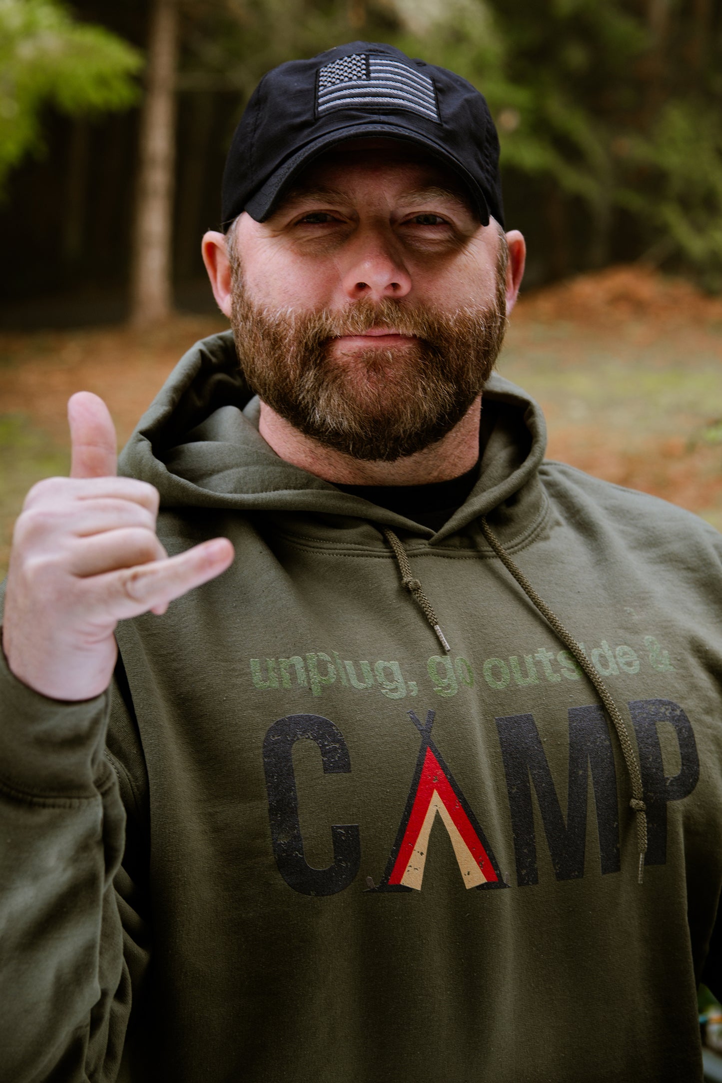 Unplug, Go Outside, & Camp • Everyday Hoodie