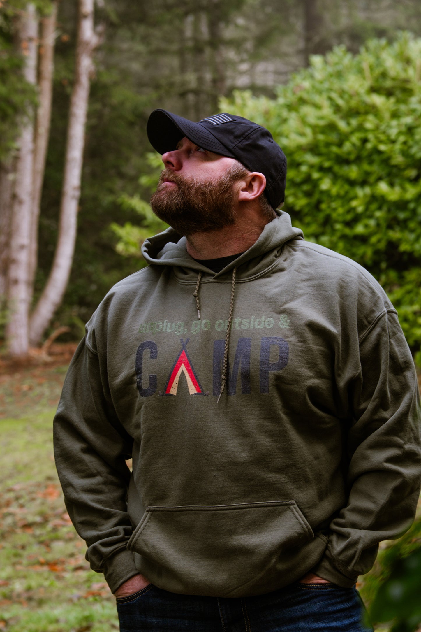 Unplug, Go Outside, & Camp • Everyday Hoodie