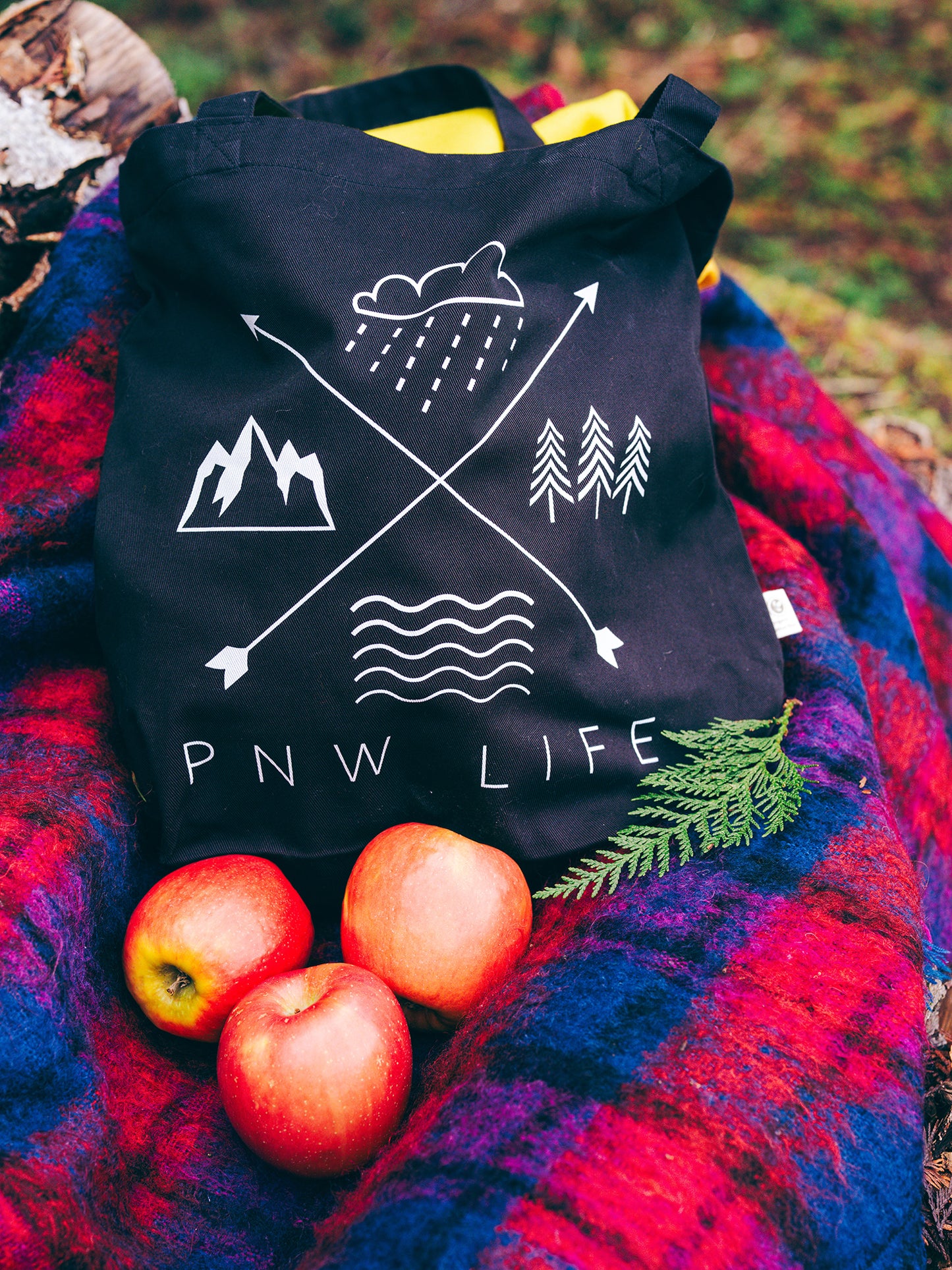 PNW LIFE • Eco-Friendly Organic Cotton Twill Tote Bag