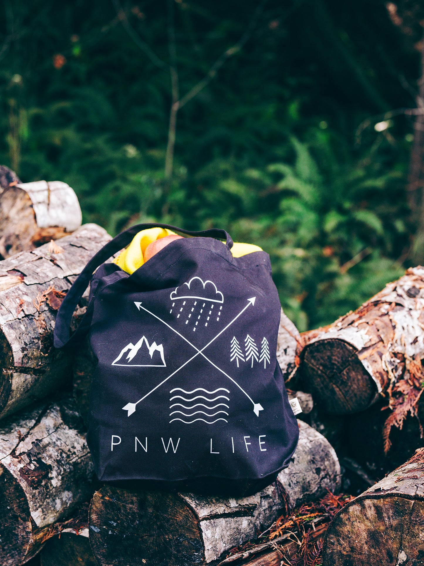PNW LIFE • Eco-Friendly Organic Cotton Twill Tote Bag