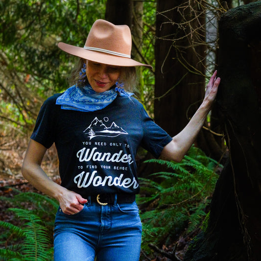 Wander to Wonder • Tri-blend short sleeve t-shirt