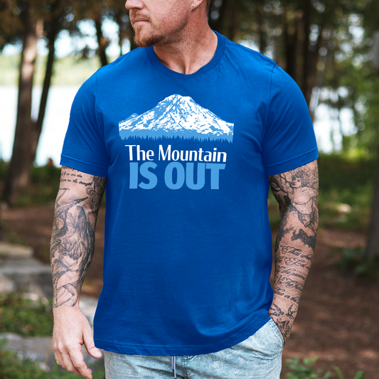 Mt. Rainier • The Mountain Is Out • Short Sleeve Jersey T-Shirt