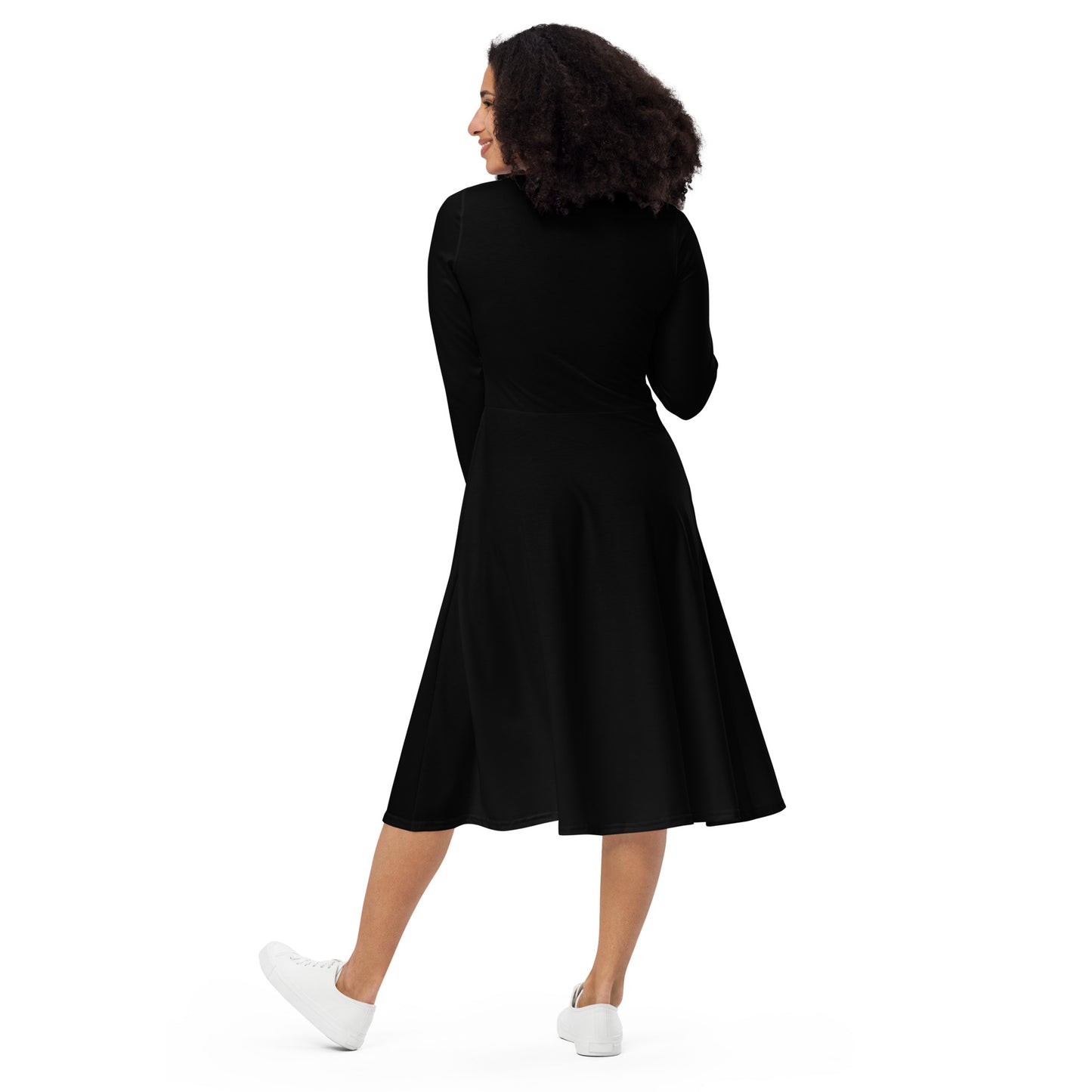 PNW LIFE • Long sleeve midi dress with pockets