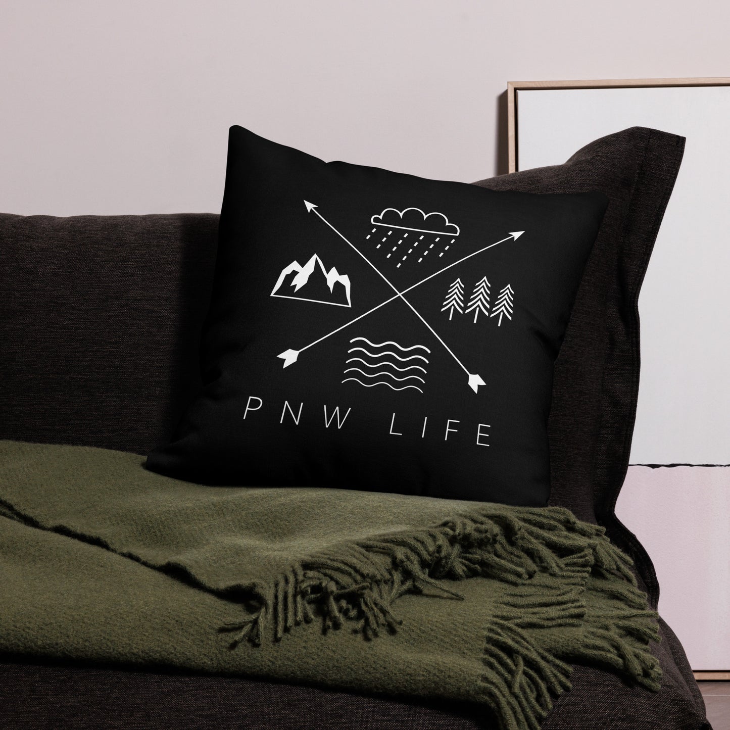 PNW LIFE • Premium Throw Pillow