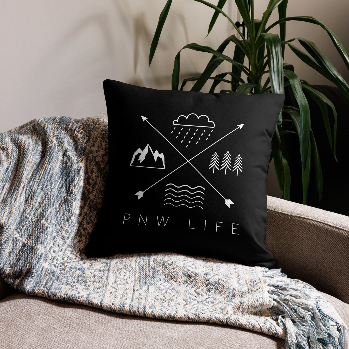 PNW LIFE • Premium Throw Pillow