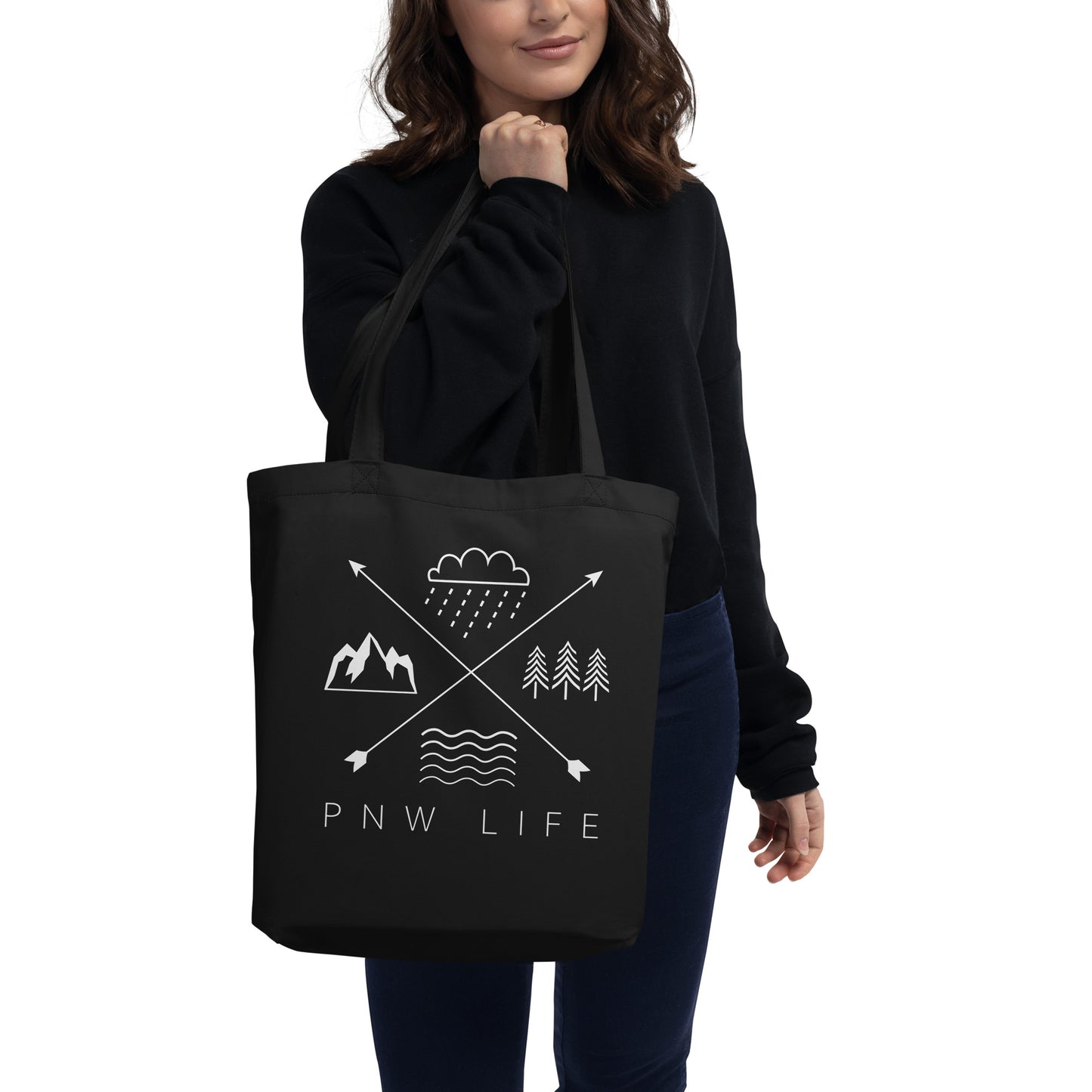 PNW LIFE • Eco-Friendly Organic Cotton Twill Tote Bag