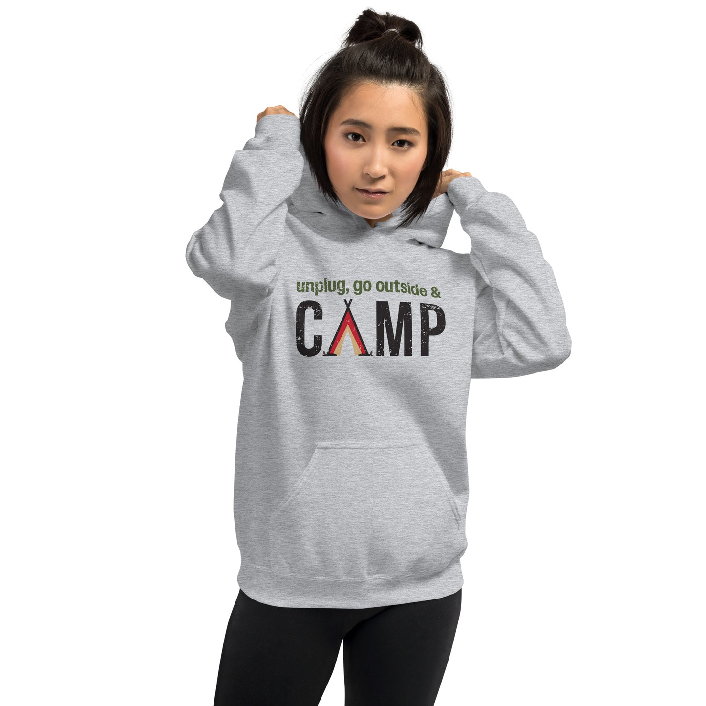 Unplug, Go Outside, & Camp • Heavyweight Hoodie