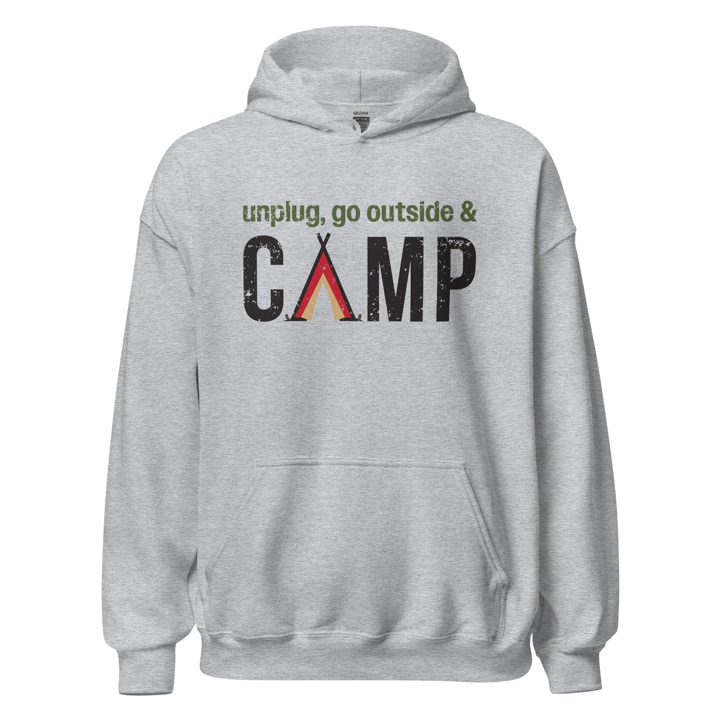 Unplug, Go Outside, & Camp • Heavyweight Hoodie