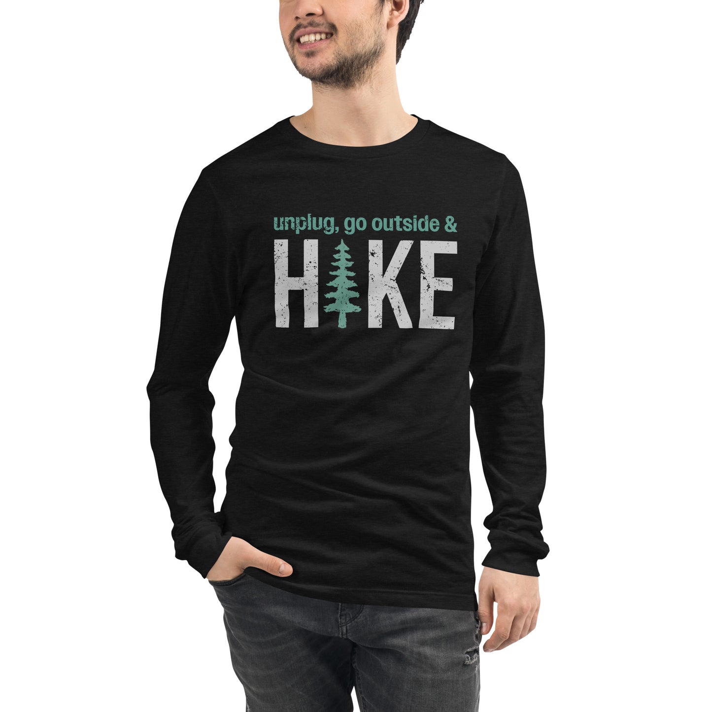 Unplug, Go Outside, & Hike • Long Sleeve Tee