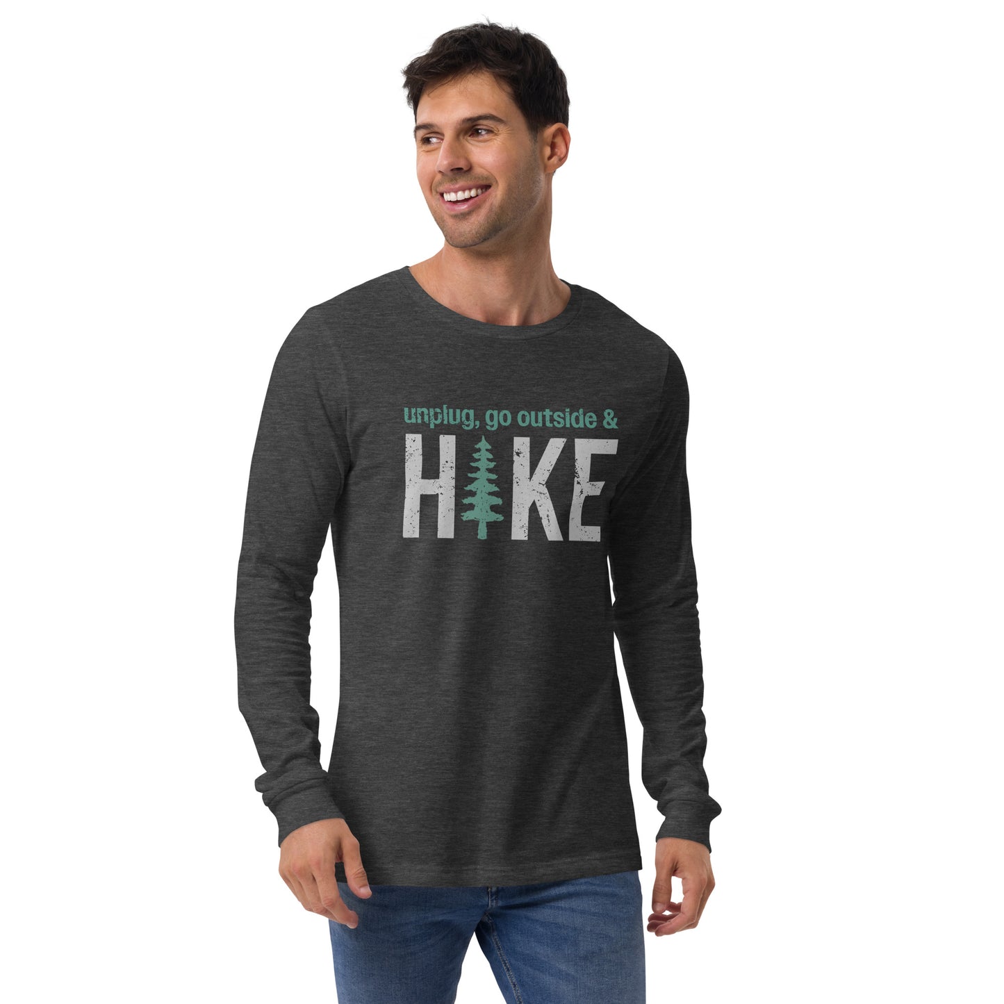 Unplug, Go Outside, & Hike • Long Sleeve Tee