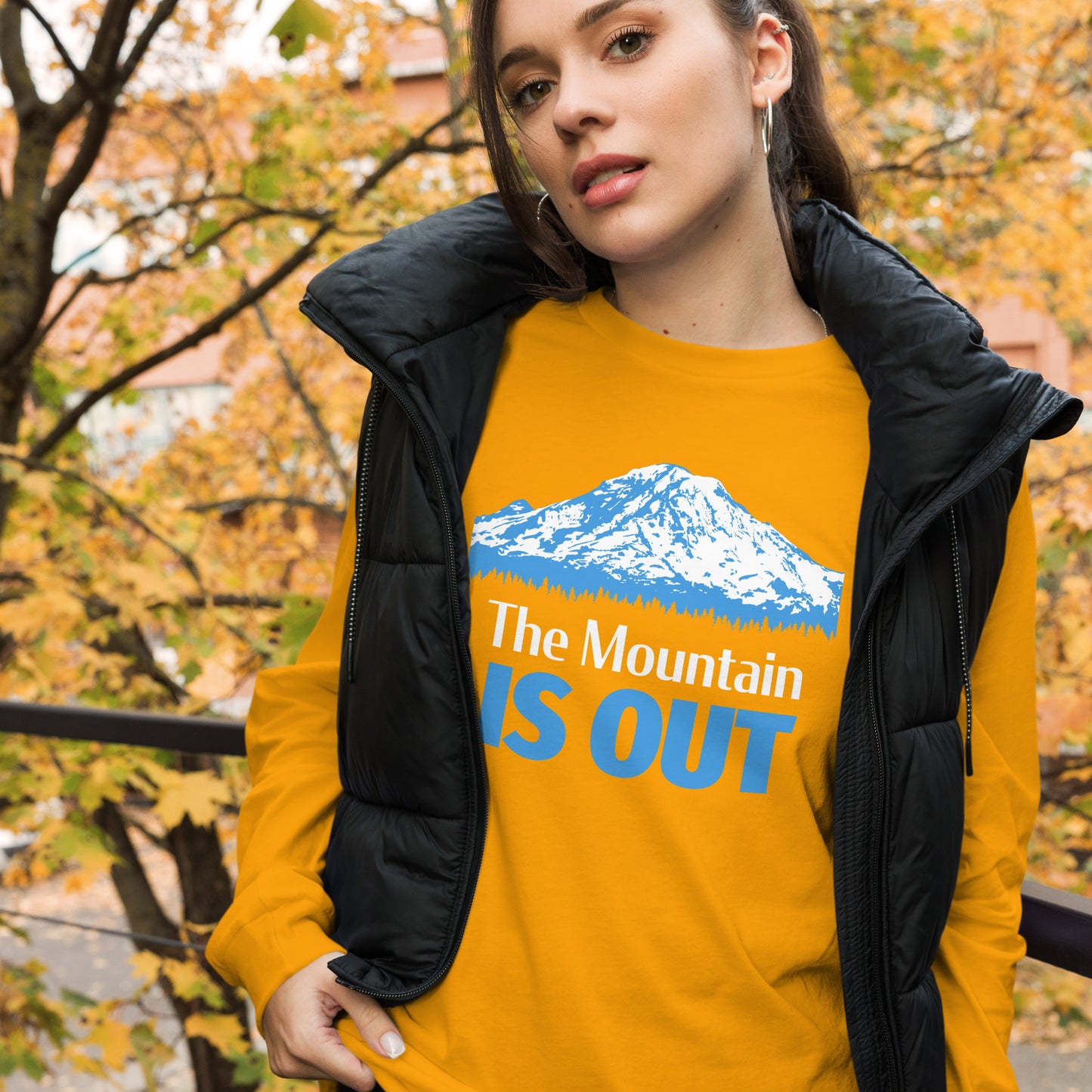 Mt. Rainier • The Mountain Is Out • Long Sleeve Tee