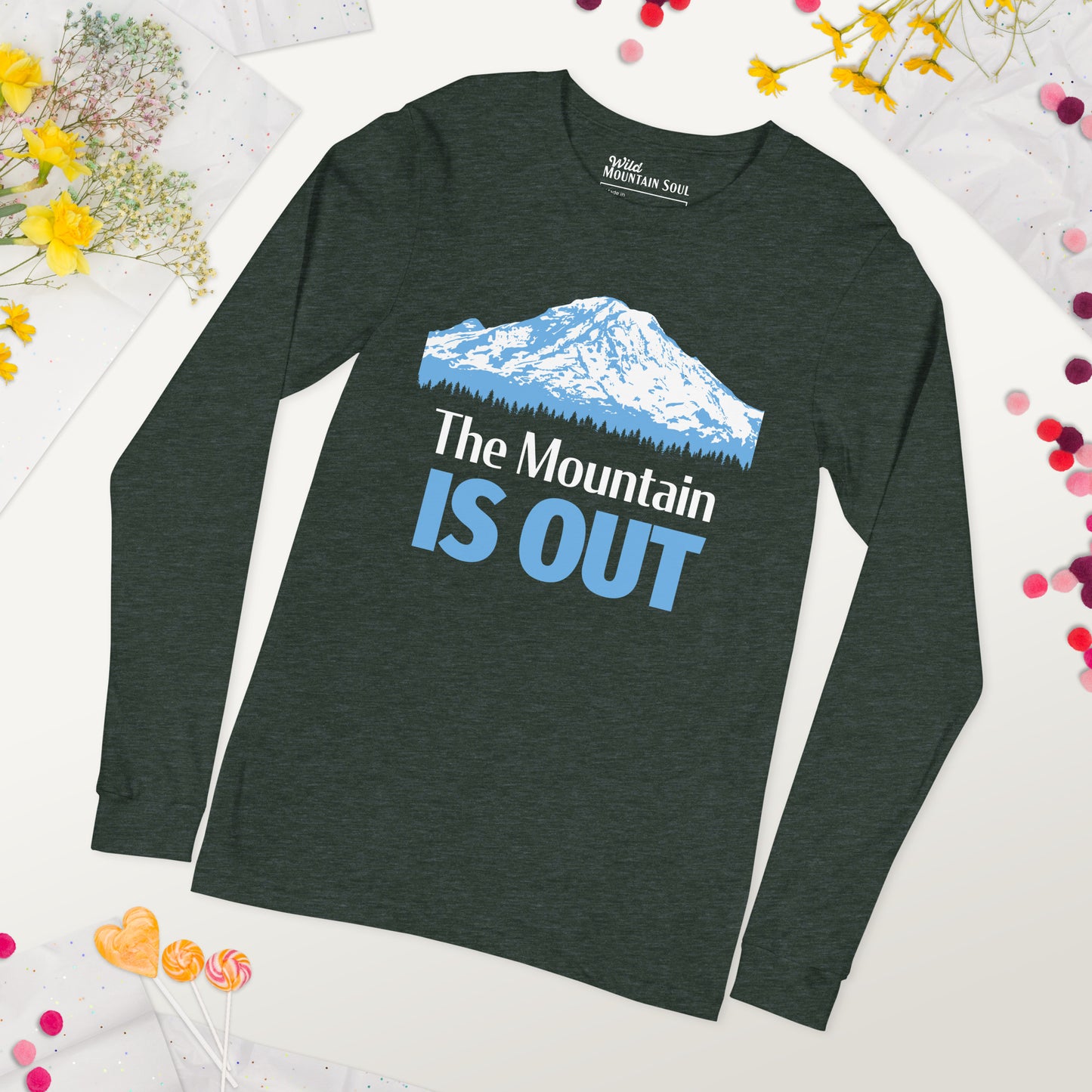 Mt. Rainier • The Mountain Is Out • Long Sleeve Tee