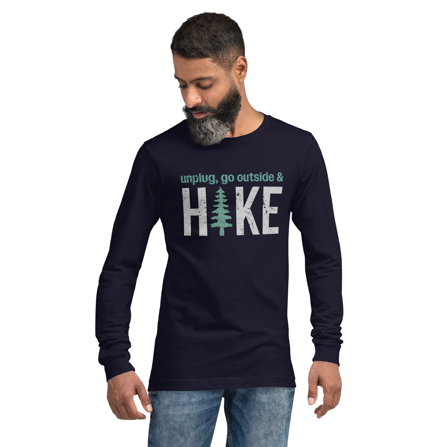 Unplug, Go Outside, & Hike • Long Sleeve Tee