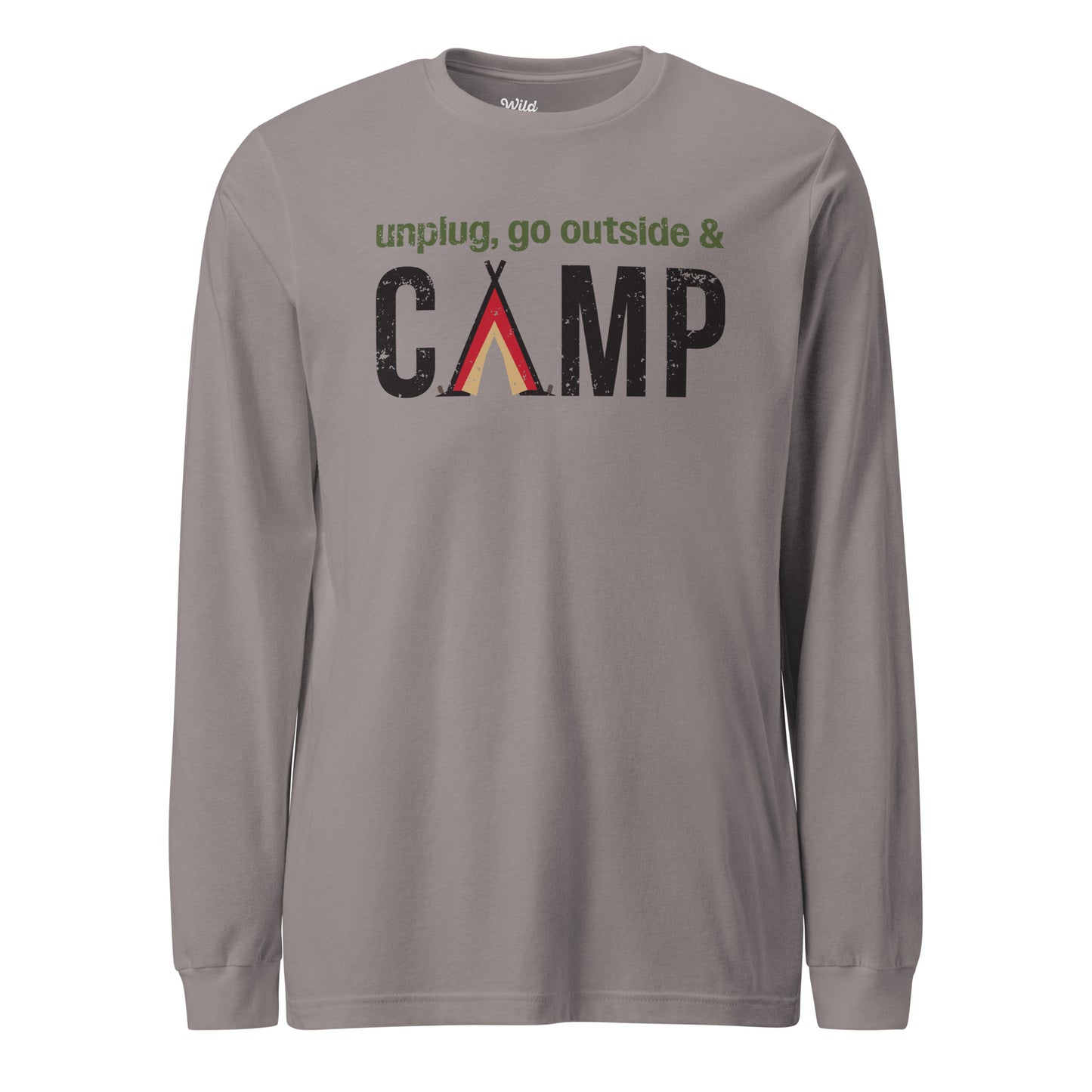 Unplug, Go Outside, & Camp • Long Sleeve Tee