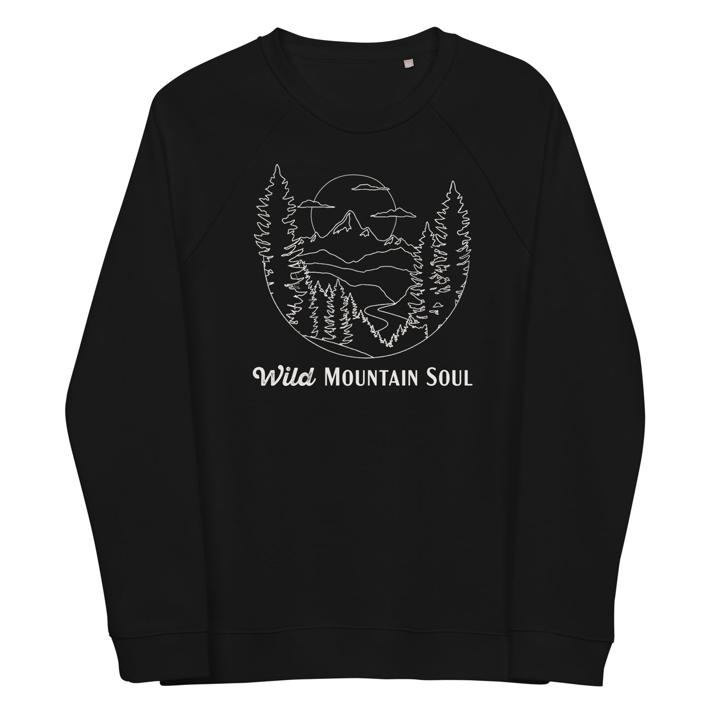 Wild Mountain Soul Graphic Sweatshirt • Soft and Thick Organic Raglan Sweatshirt