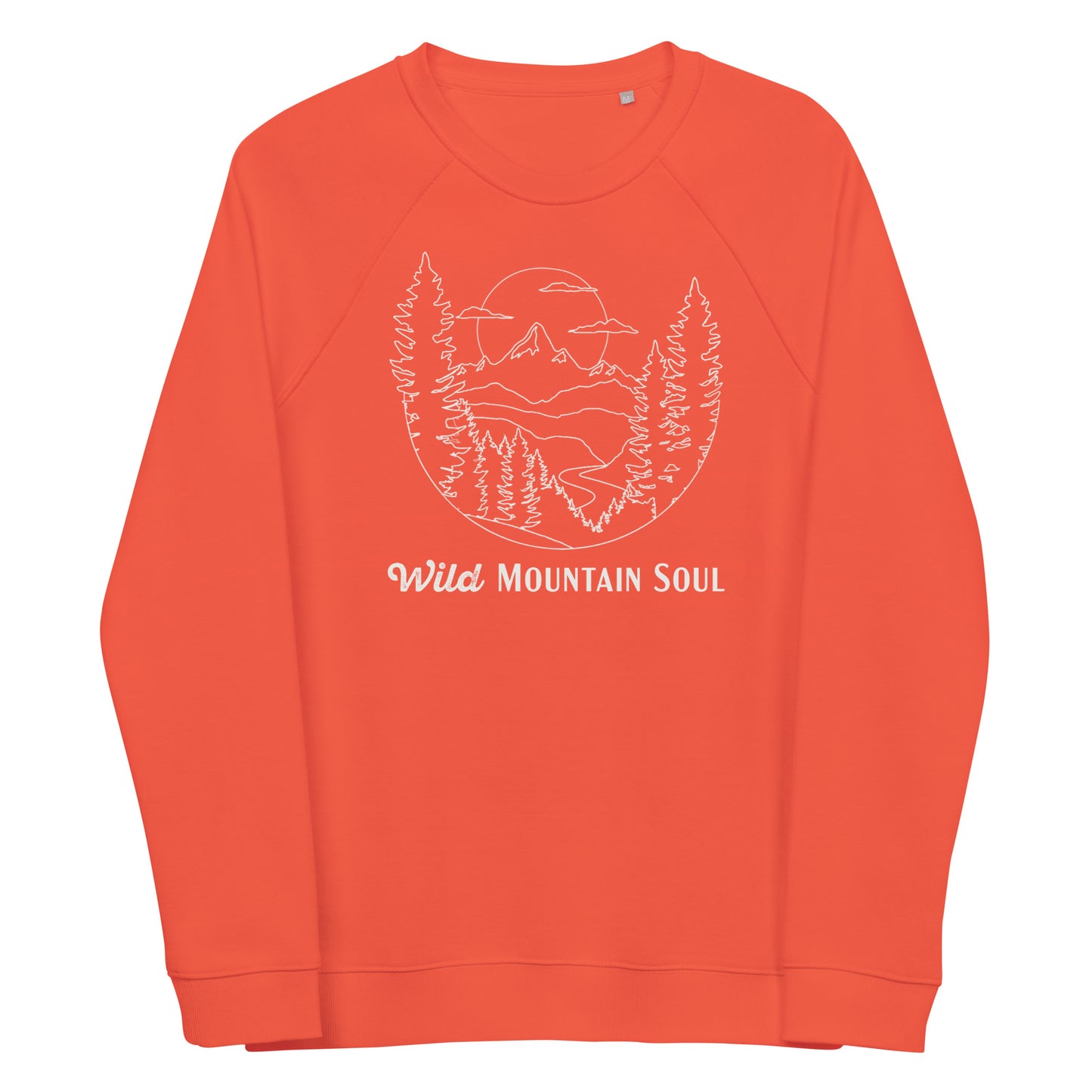 Wild Mountain Soul Graphic Sweatshirt • Soft and Thick Organic Raglan Sweatshirt