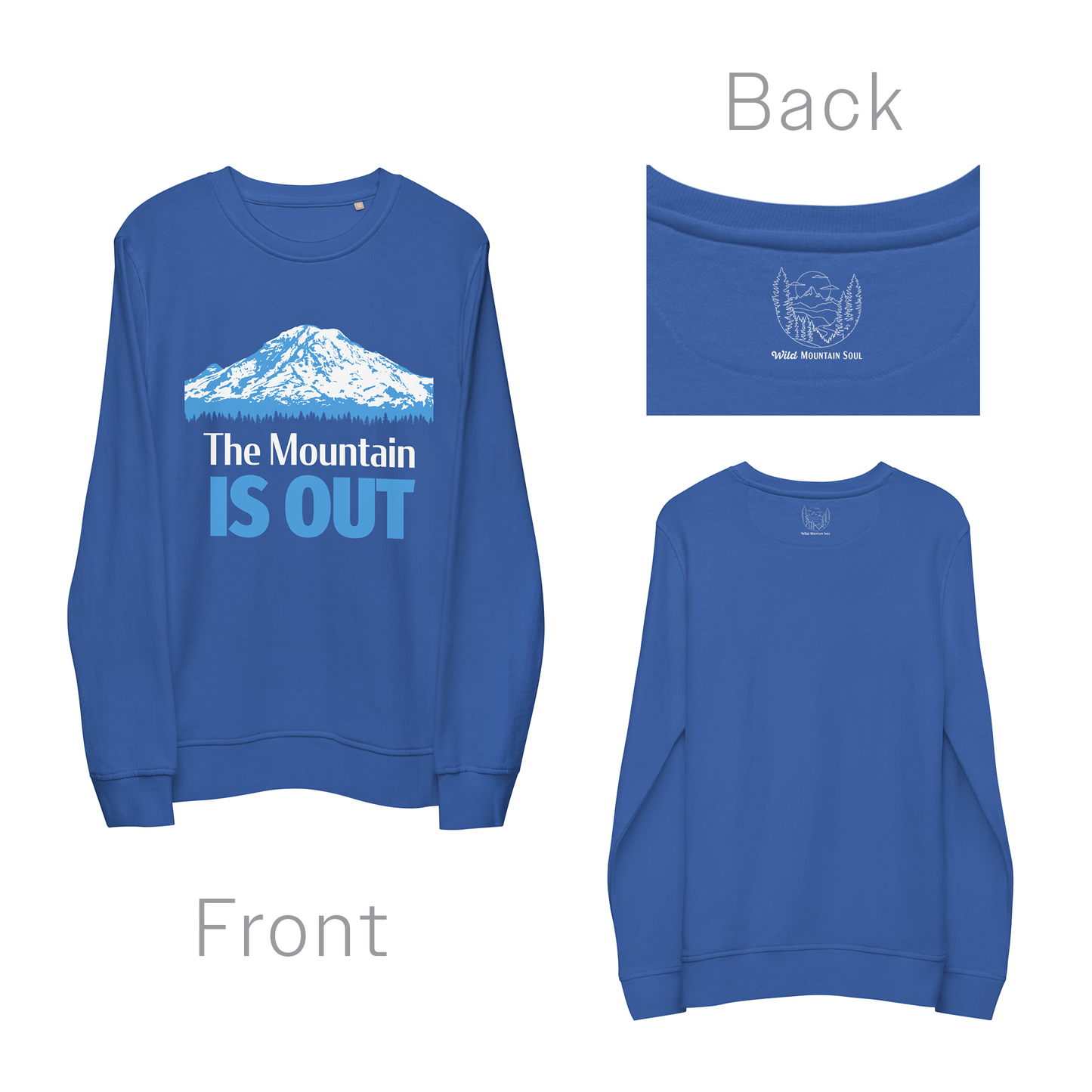 Mt. Rainier • The Mountain Is Out • Lightweight Organic French Terry Sweatshirt