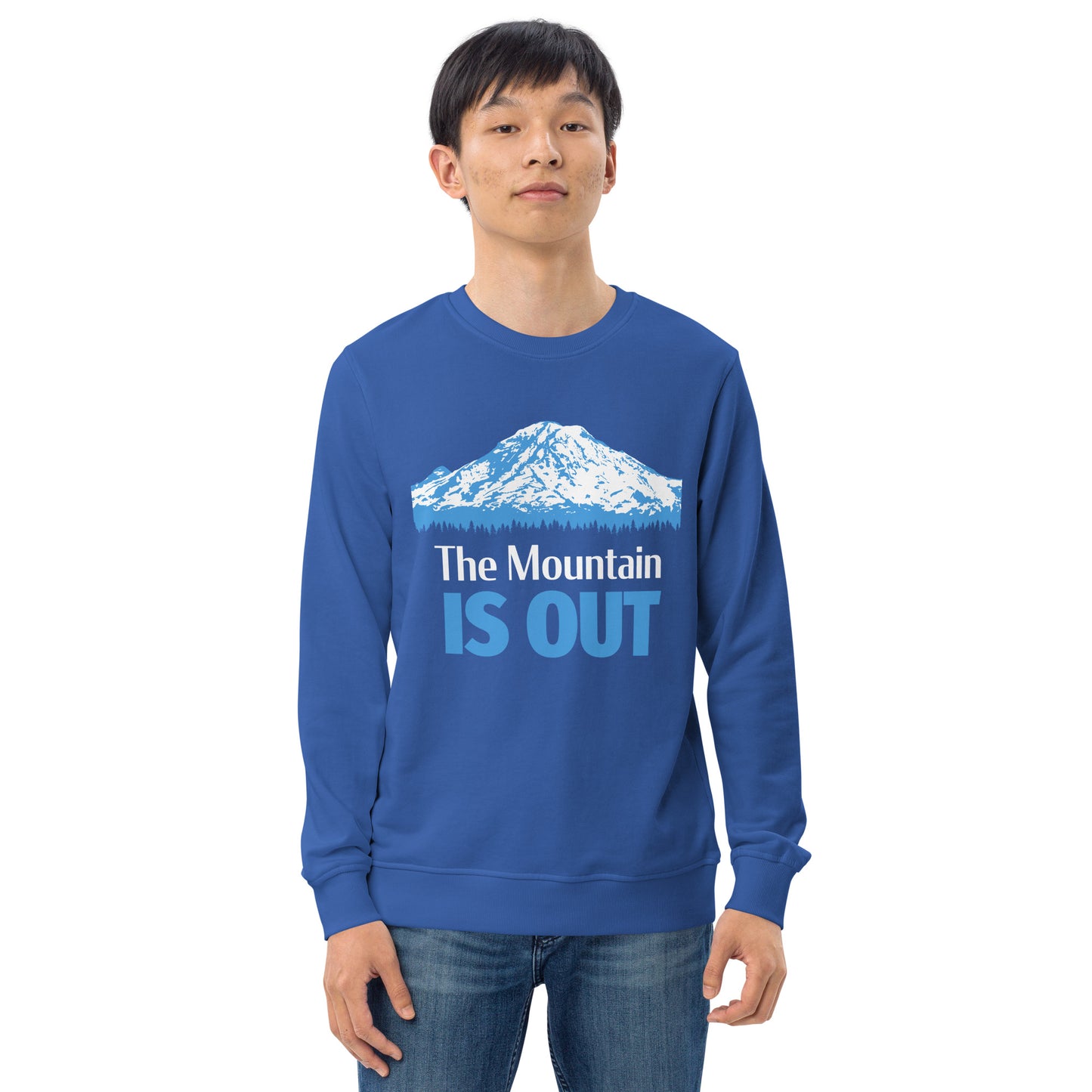 Mt. Rainier • The Mountain Is Out • Lightweight Organic French Terry Sweatshirt