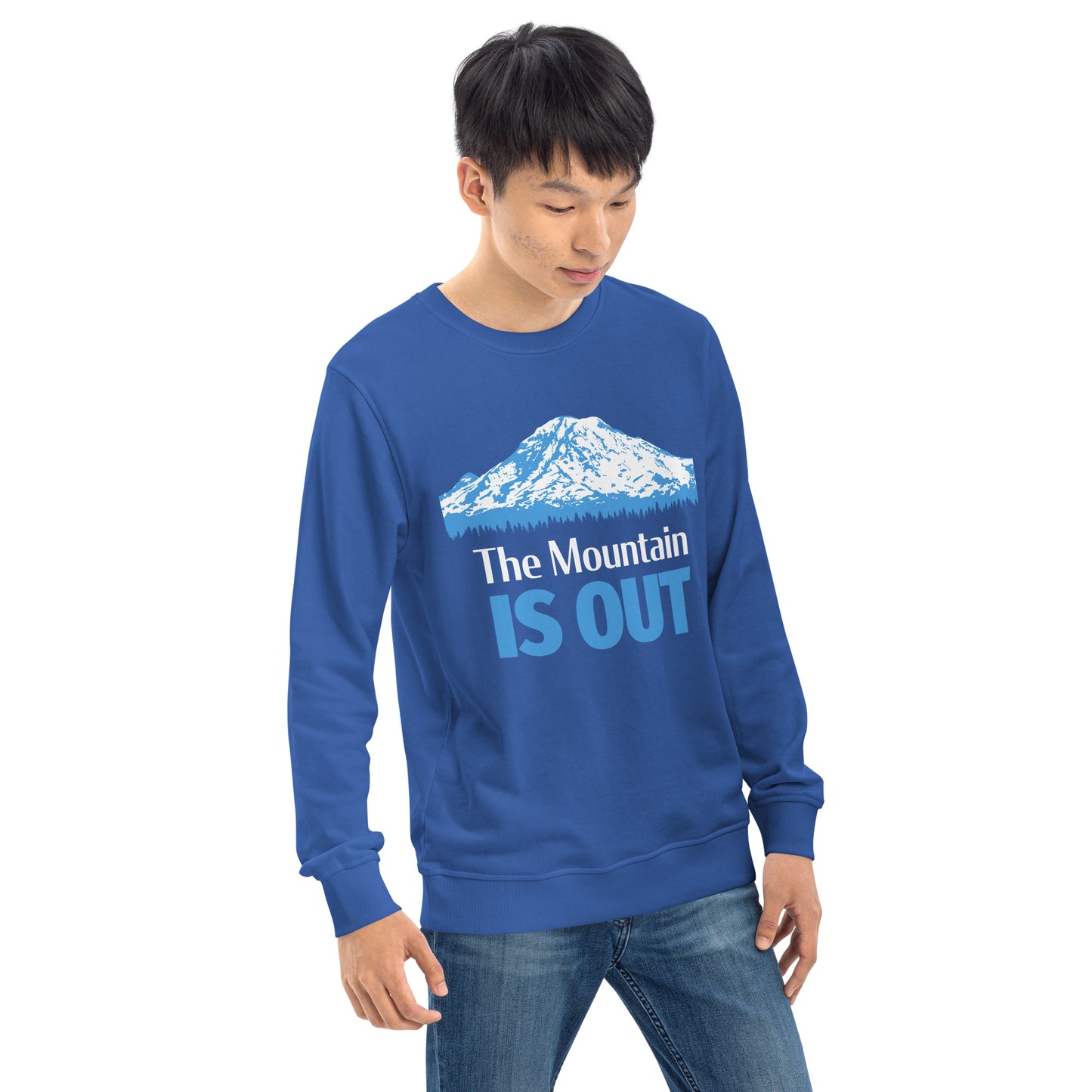 Mt. Rainier • The Mountain Is Out • Lightweight Organic French Terry Sweatshirt