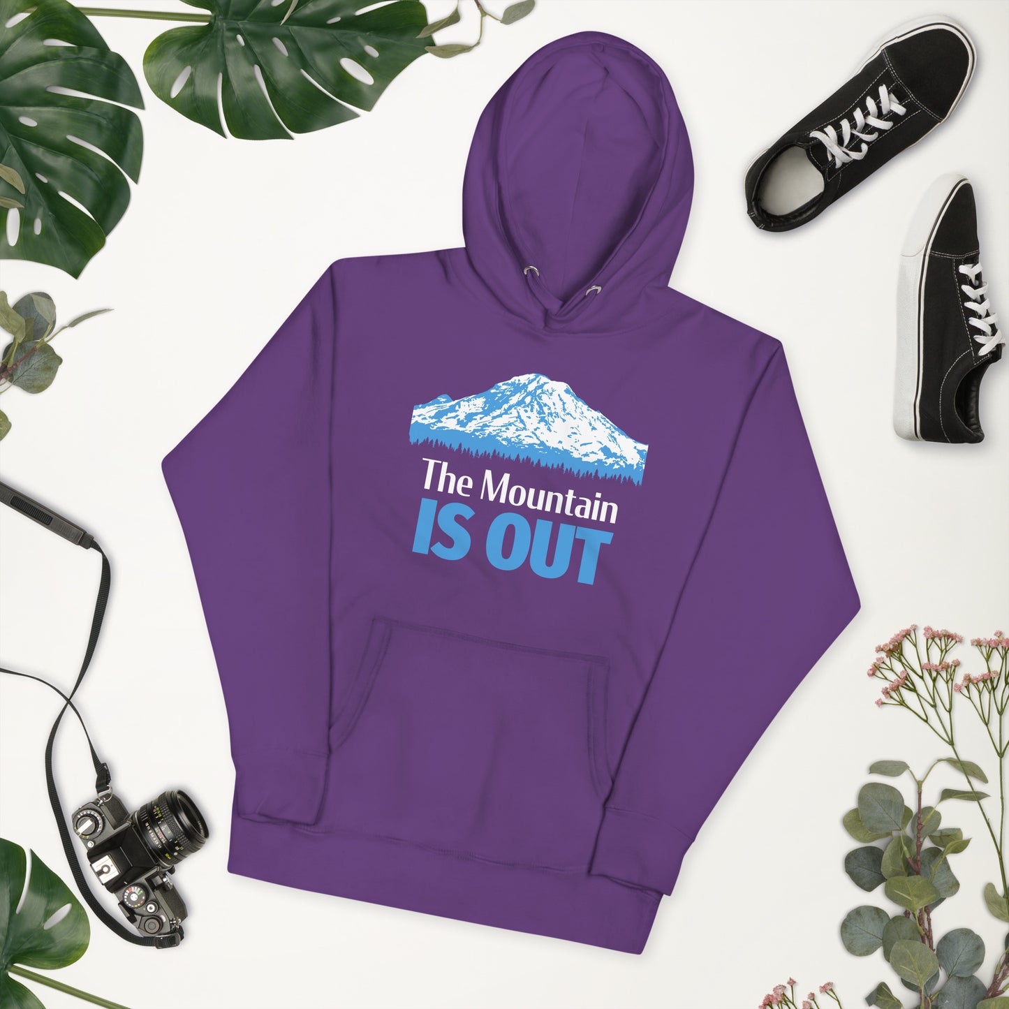 Mt. Rainier • The Mountain Is Out • Premium Hoodie