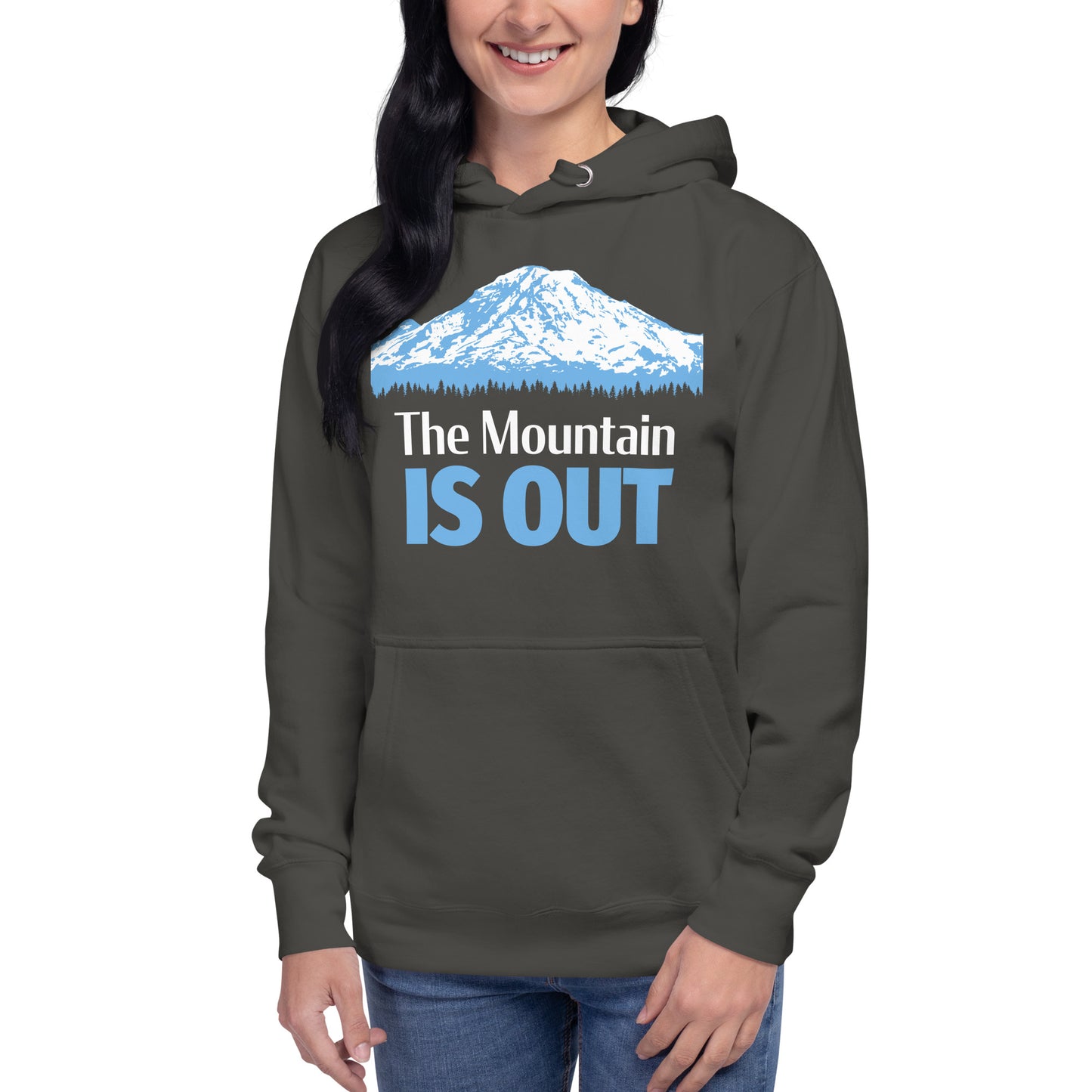 Mt. Rainier • The Mountain Is Out • Premium Hoodie