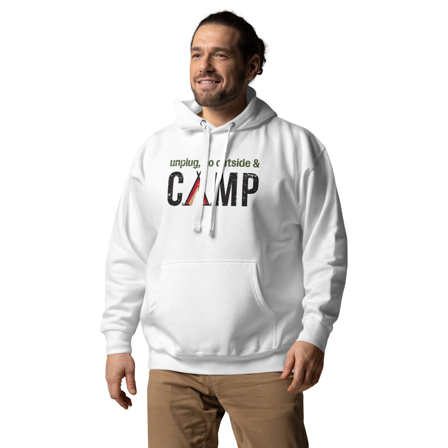 Unplug, Go Outside, & Camp • Premium Hoodie