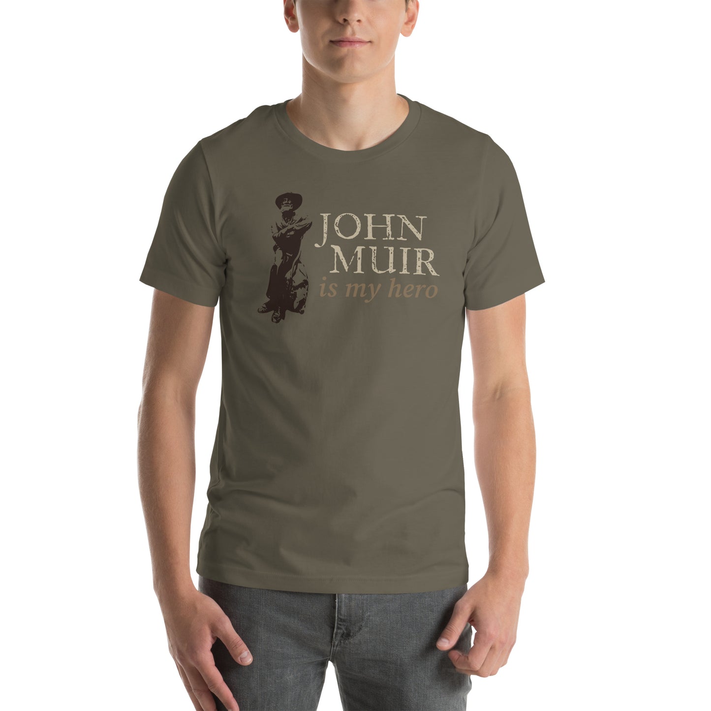 John Muir is my hero • Short Sleeve Jersey T-Shirt