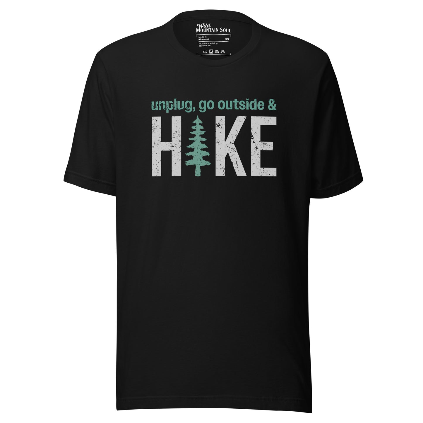 Unplug, Go Outside, & Hike • Short Sleeve Jersey T-Shirt