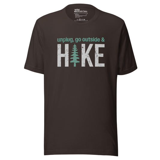 Unplug, Go Outside, & Hike • Short Sleeve Jersey T-Shirt