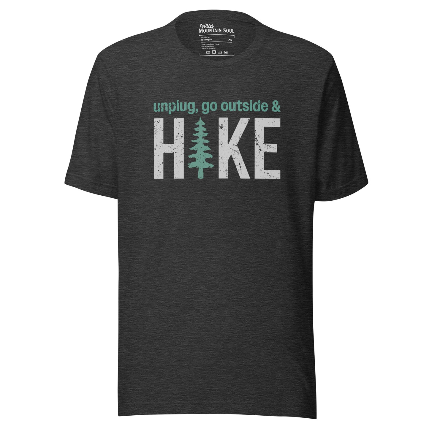 Unplug, Go Outside, & Hike • Short Sleeve Jersey T-Shirt