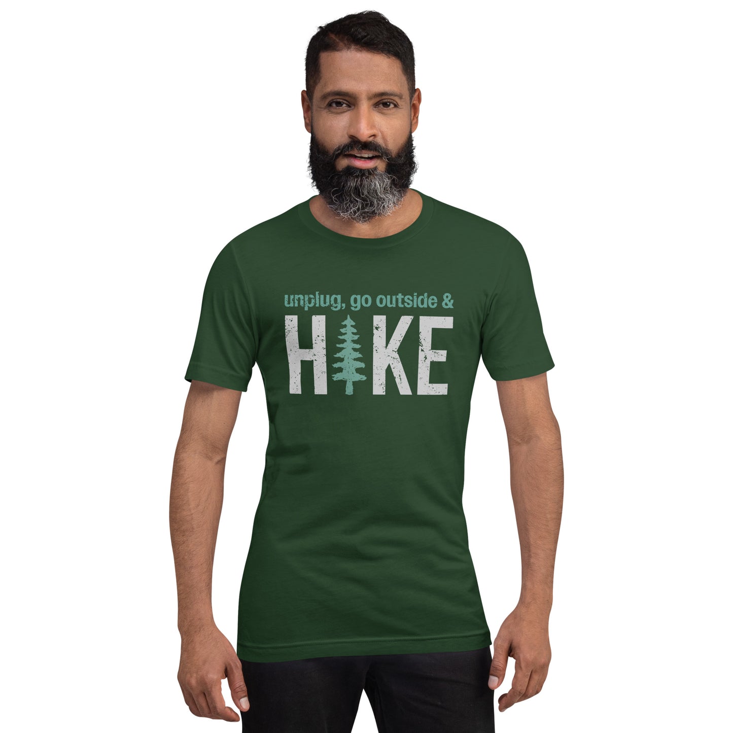 Unplug, Go Outside, & Hike • Short Sleeve Jersey T-Shirt