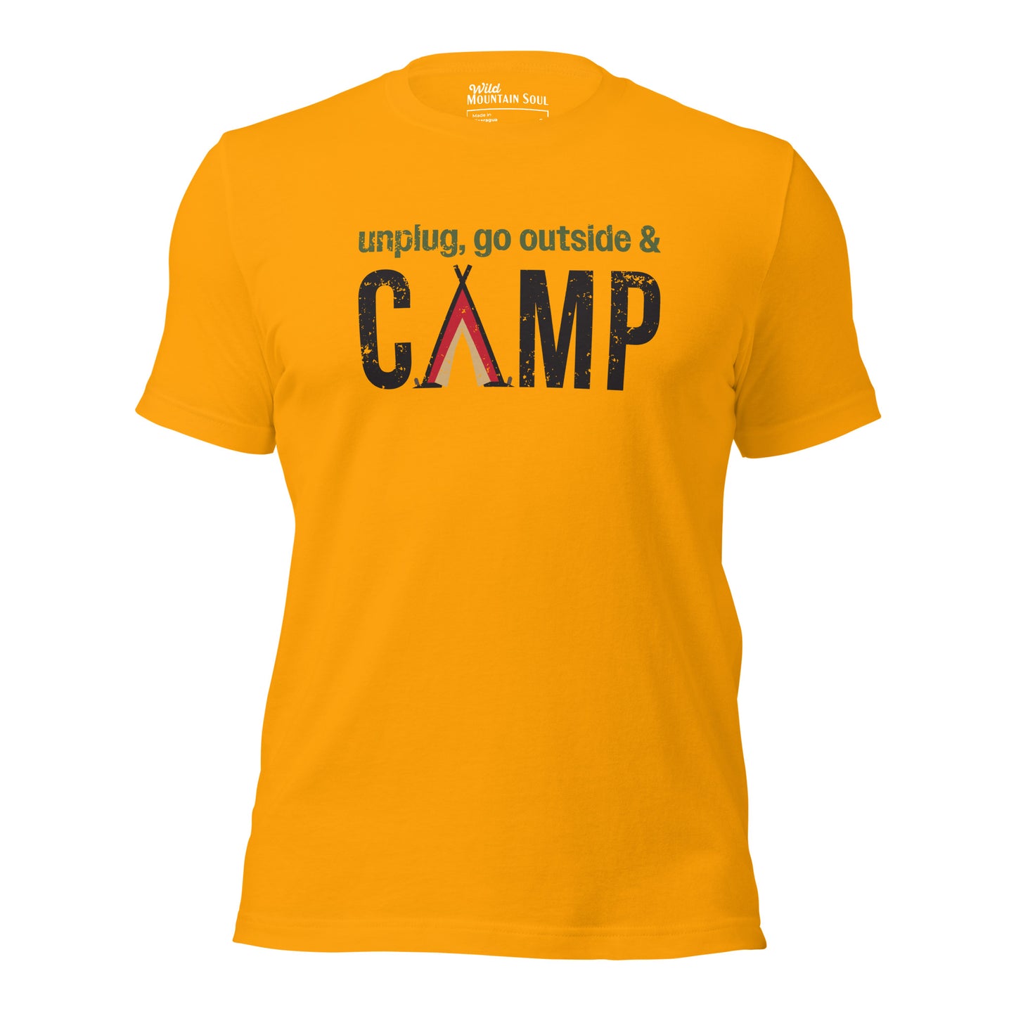 Unplug, Go Outside, & Camp • Short Sleeve Jersey T-Shirt