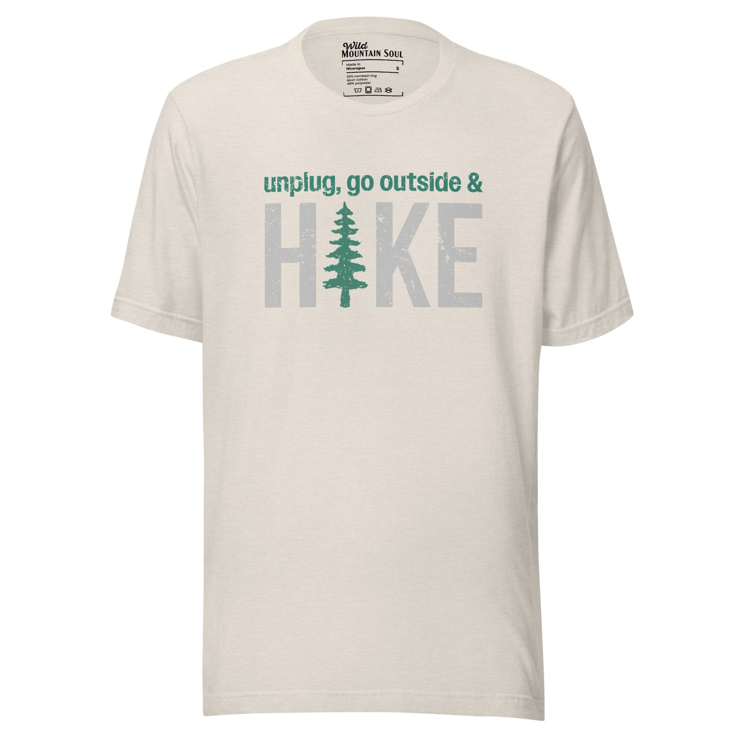 Unplug, Go Outside, & Hike • Short Sleeve Jersey T-Shirt